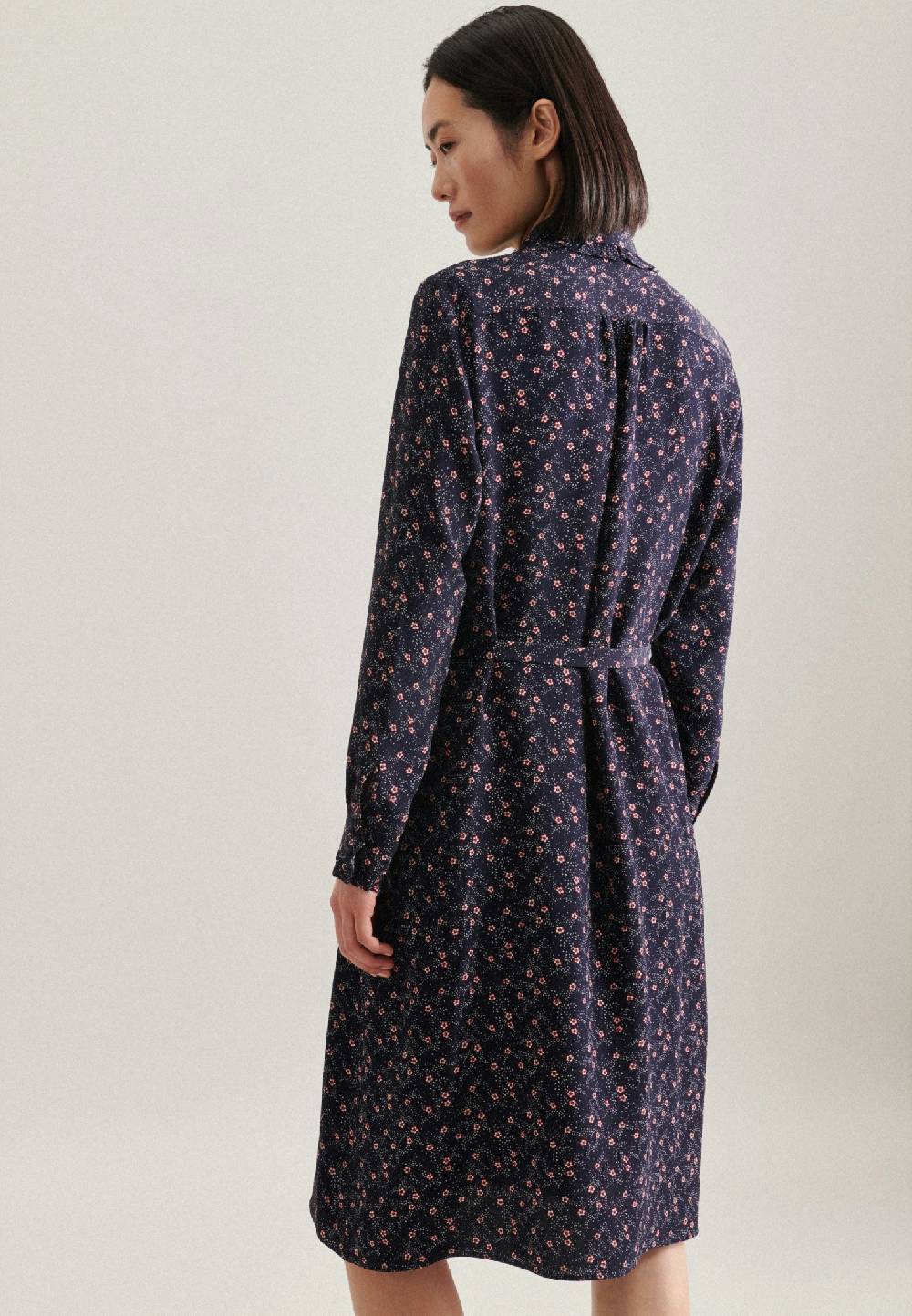 Studio Seidensticker Leinwandbindung Midi Kleid