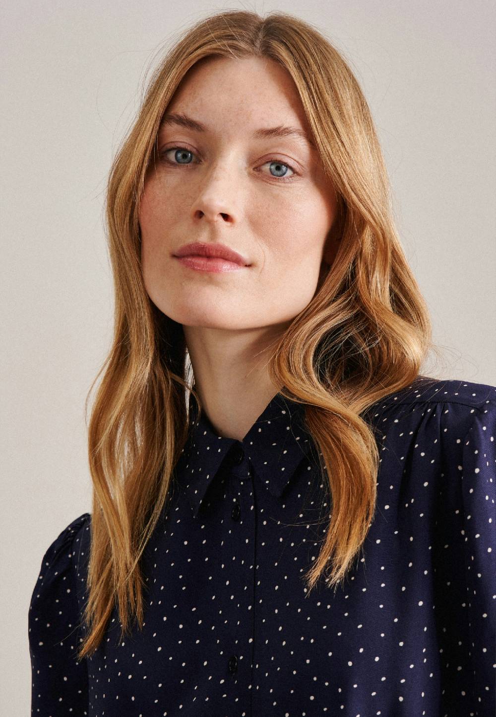 Studio Seidensticker Leinwandbindung Midi Kleid