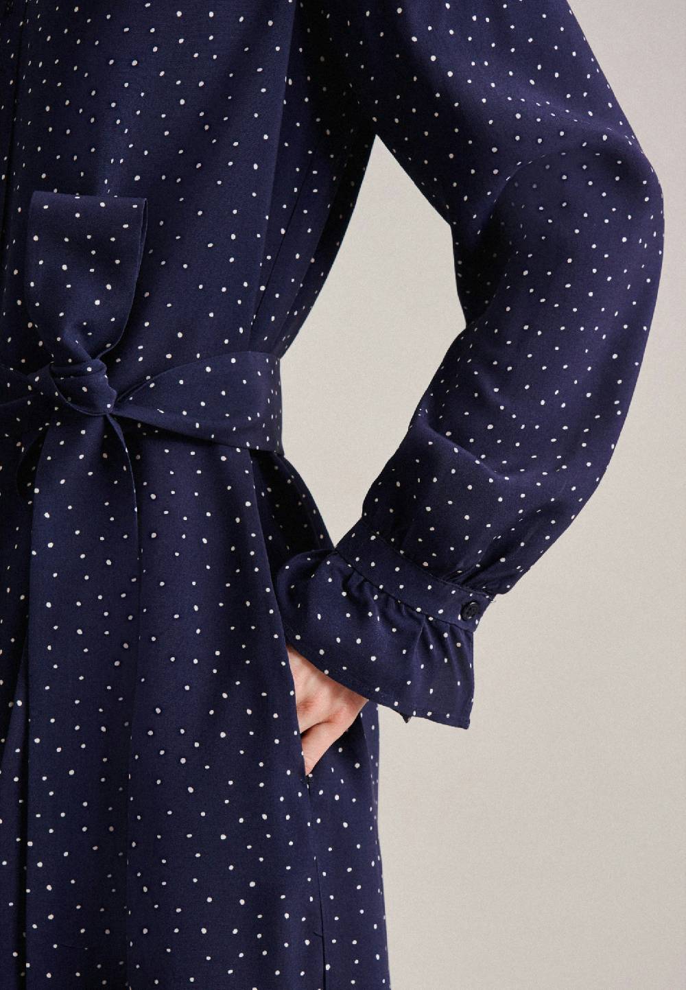 Studio Seidensticker Leinwandbindung Midi Kleid