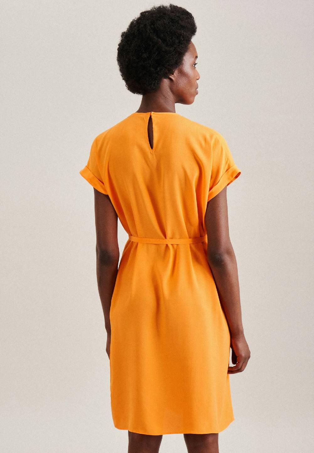 Studio Seidensticker Leinwandbindung Midi Kleid