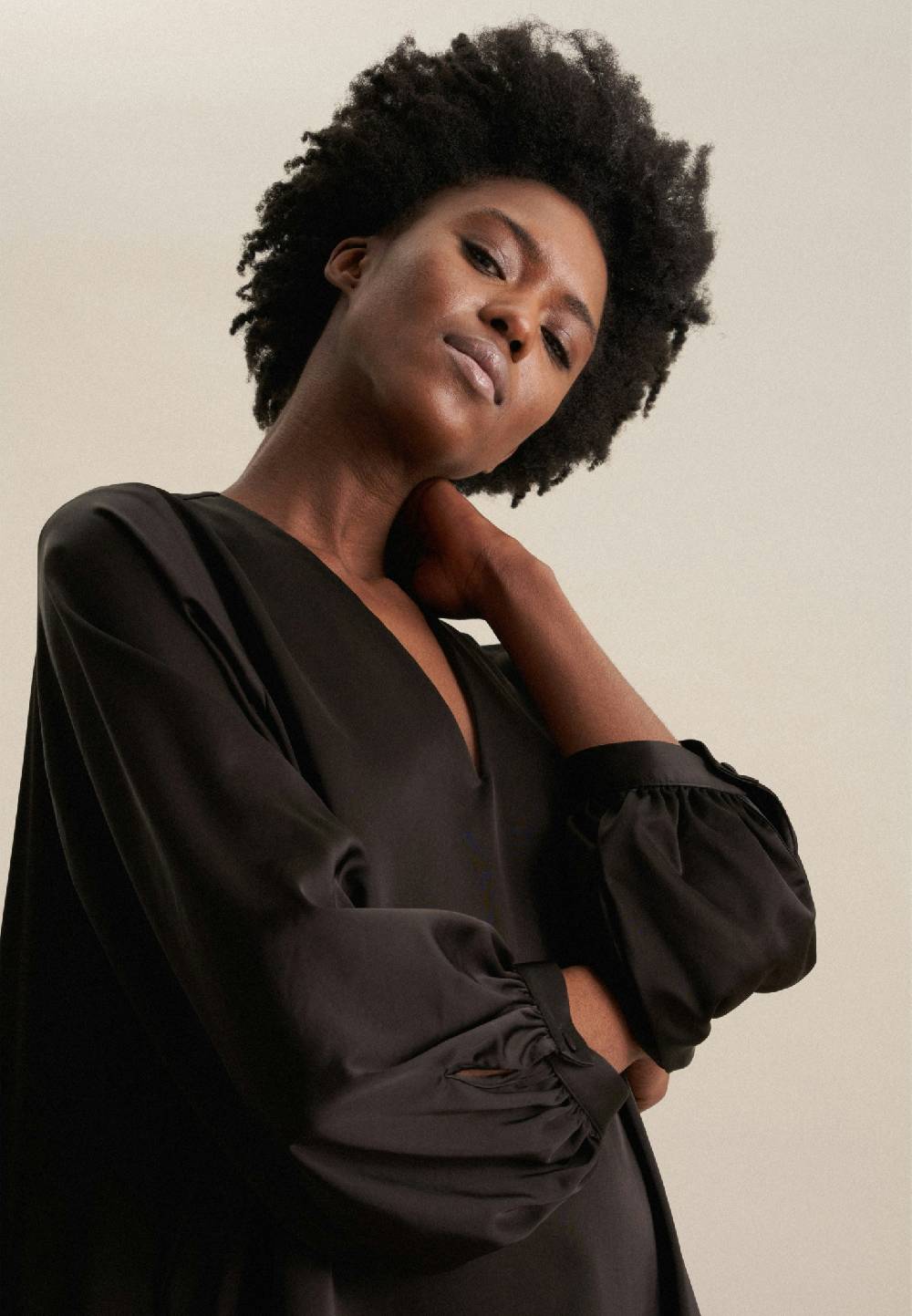 Studio Seidensticker Leinwandbindung Midi Kleid