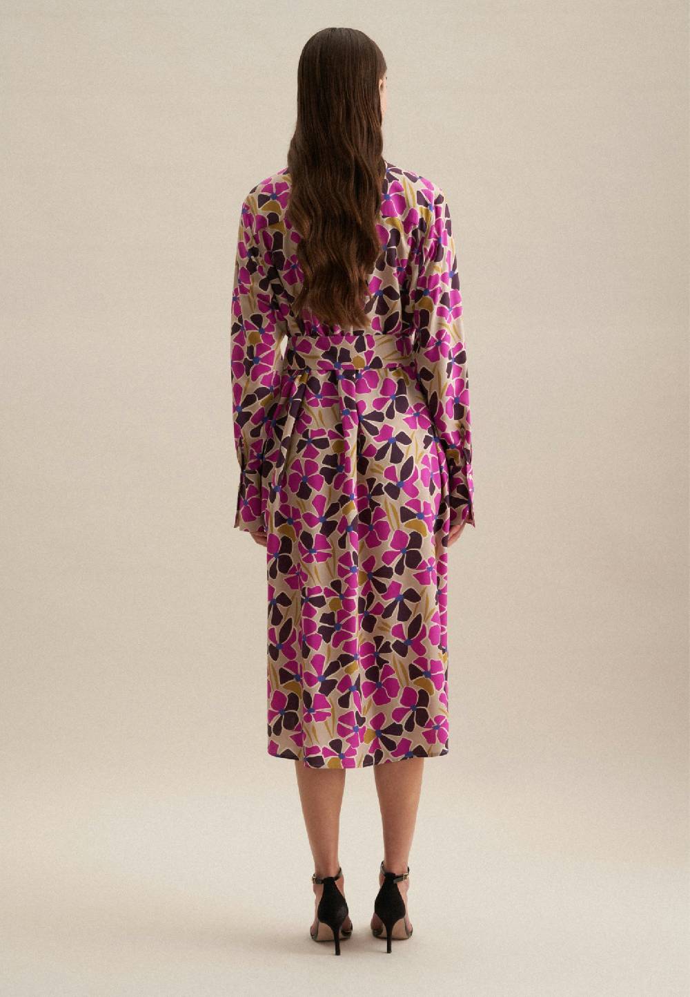 Studio Seidensticker Leinwandbindung Midi Kleid