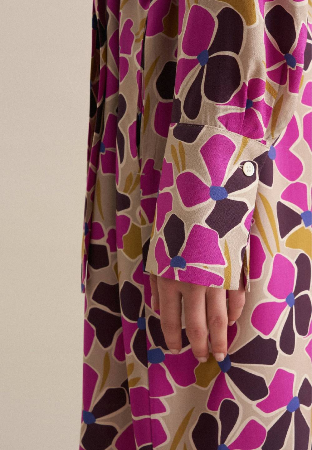 Studio Seidensticker Leinwandbindung Midi Kleid