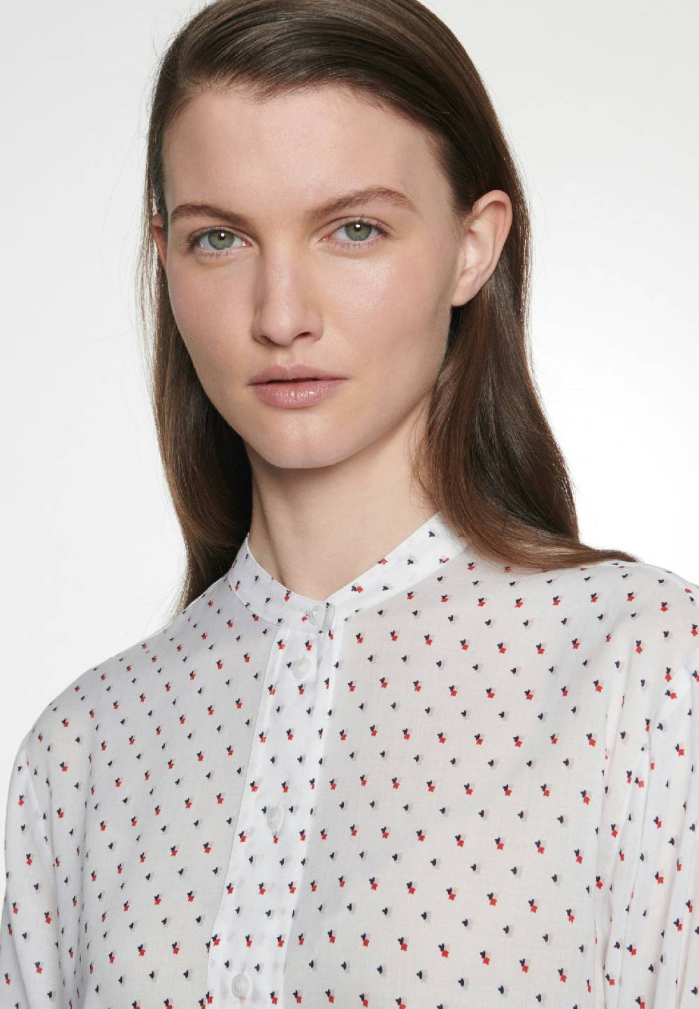 Studio Seidensticker Popeline Stehkragenbluse