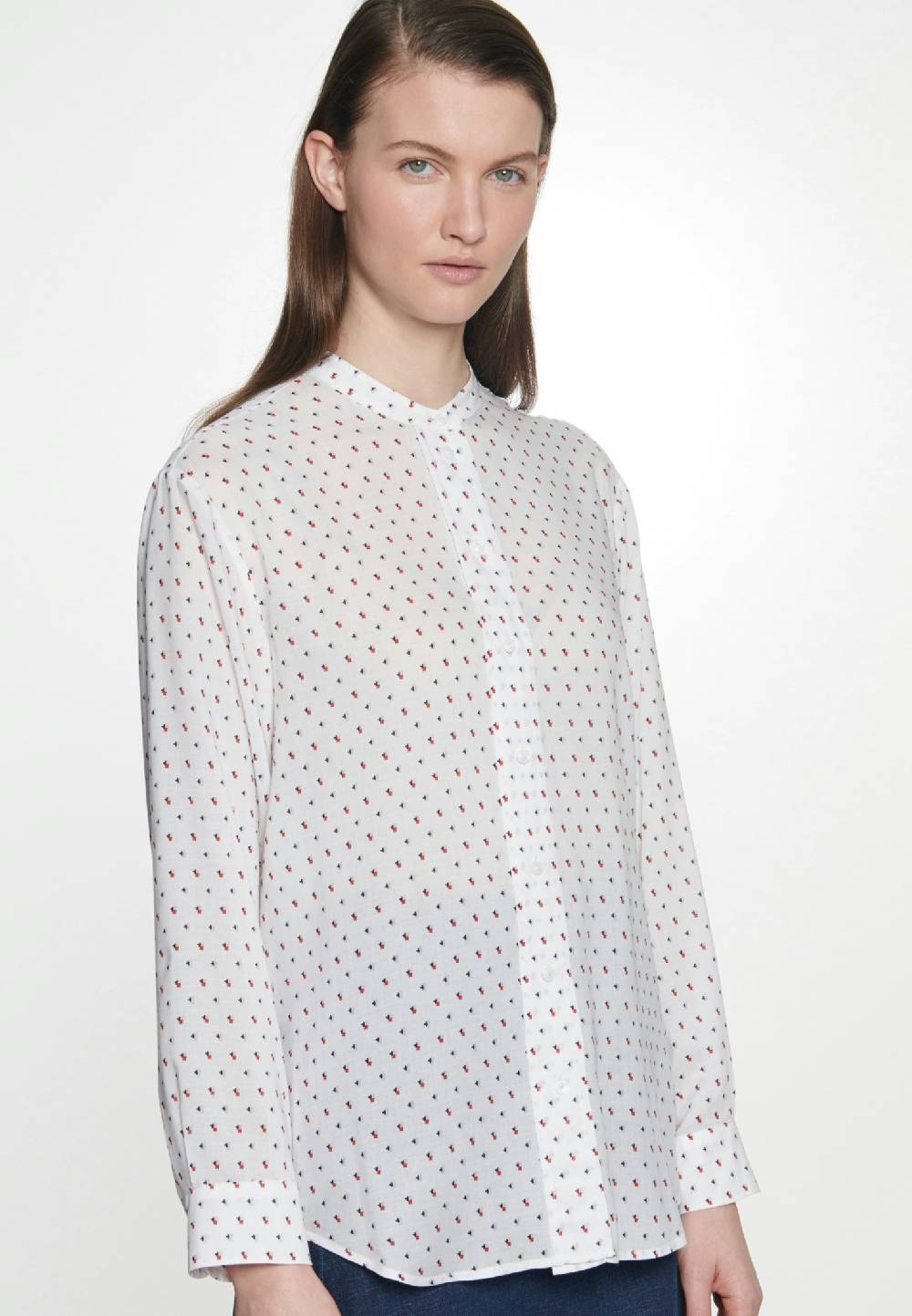 Studio Seidensticker Popeline Stehkragenbluse