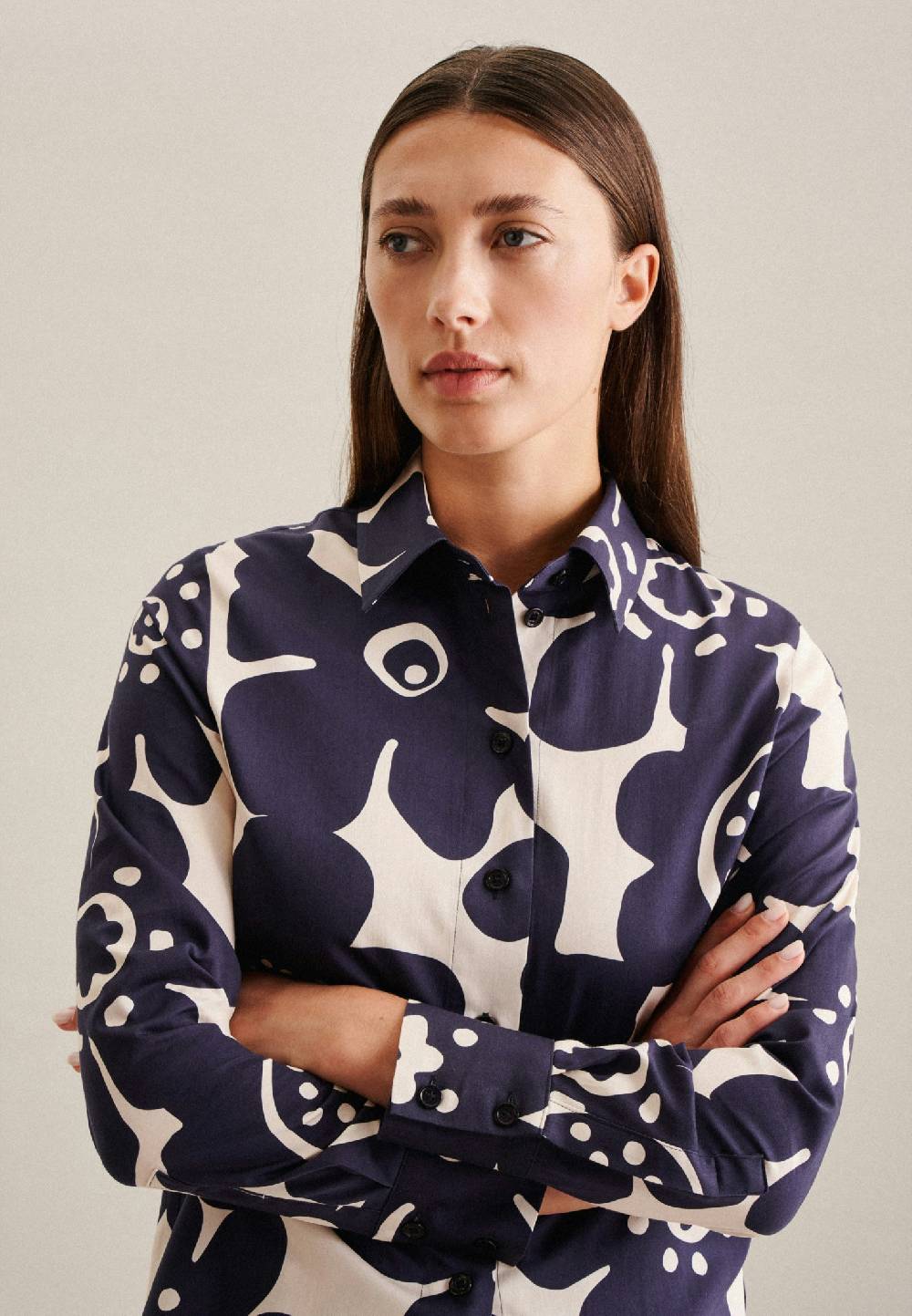 Studio Seidensticker Satin Hemdbluse