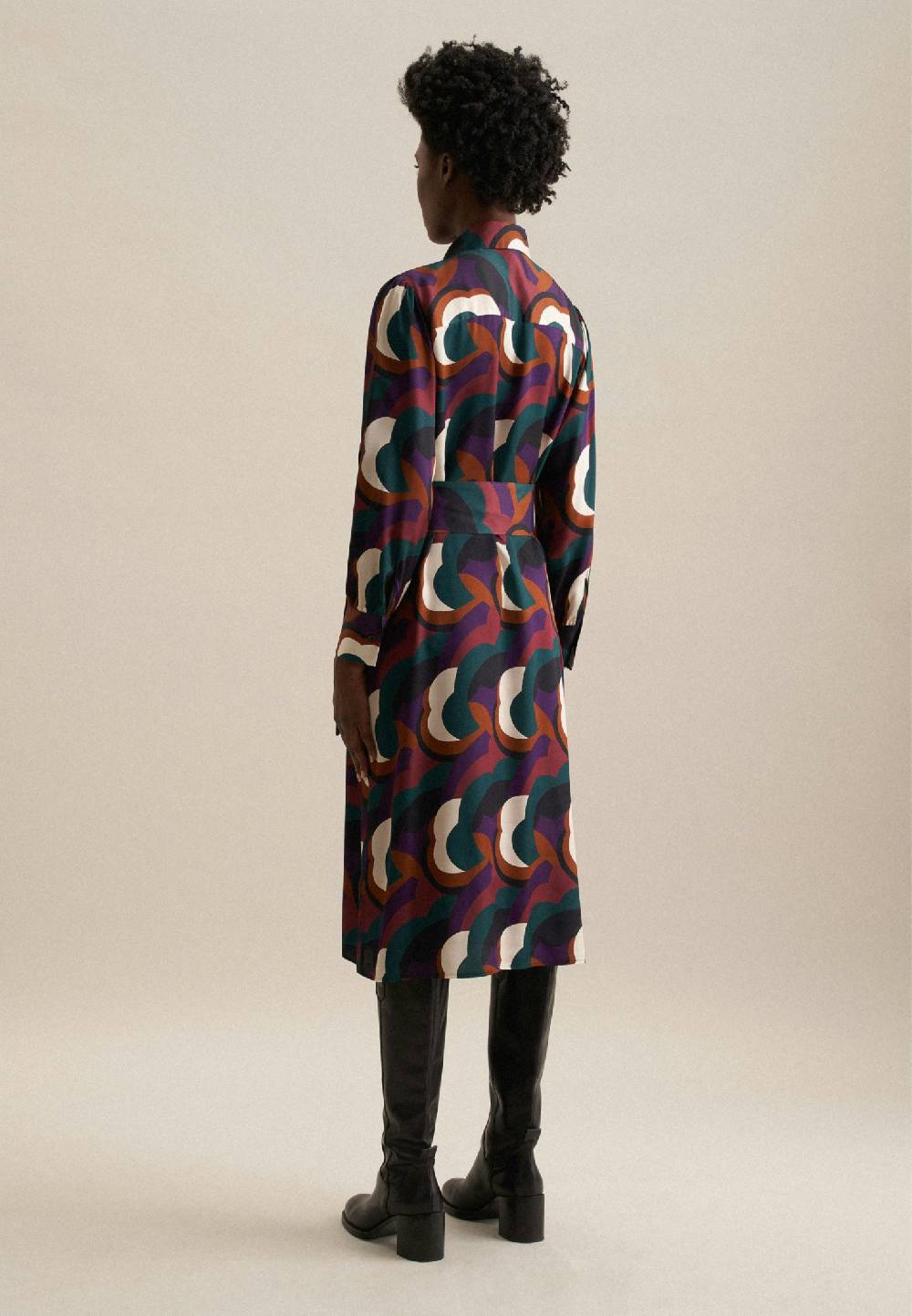 Studio Seidensticker Satin Midi Kleid