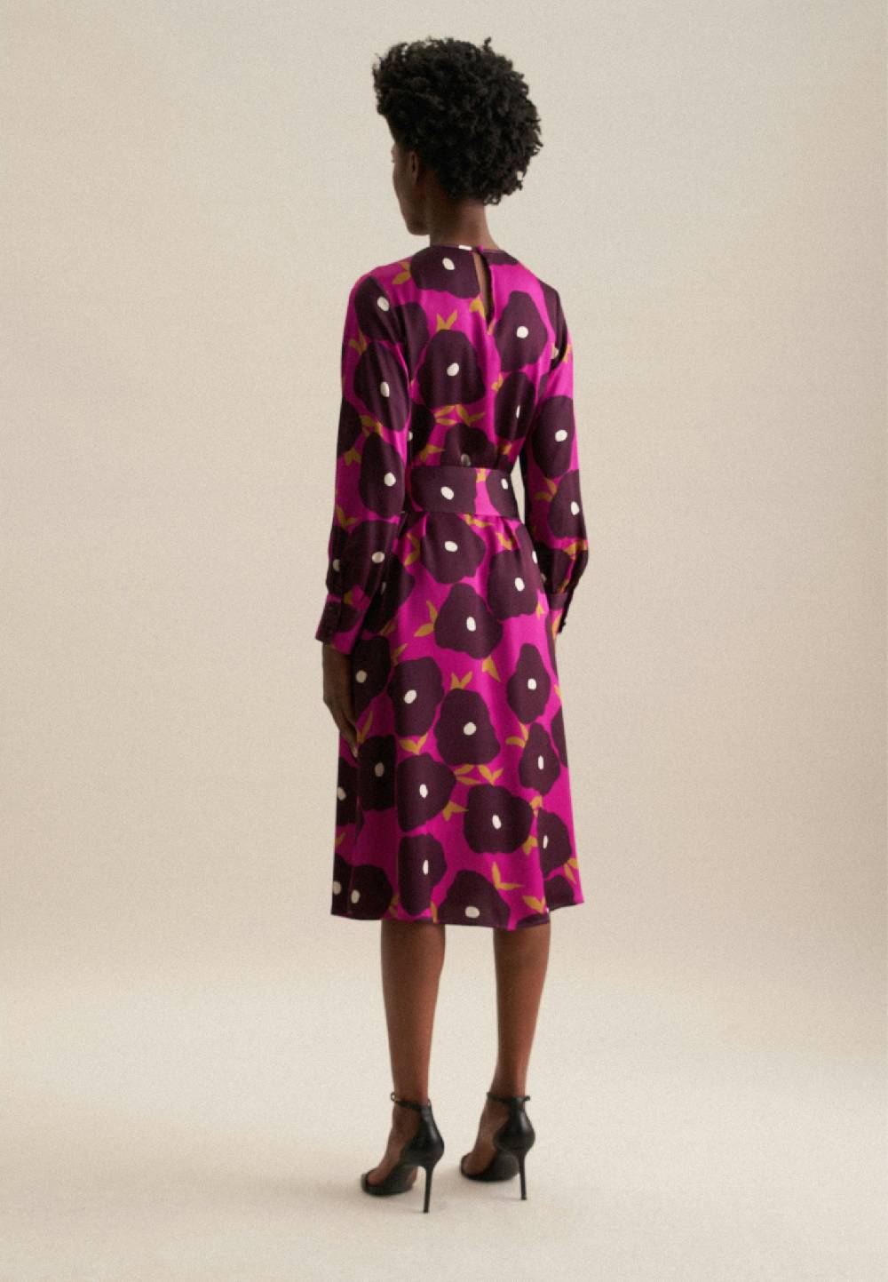 Studio Seidensticker Satin Midi Kleid