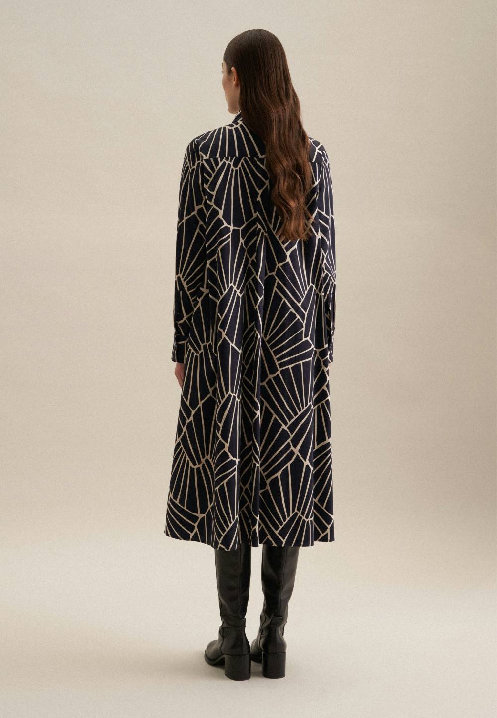 Studio Seidensticker Satin Midi Kleid