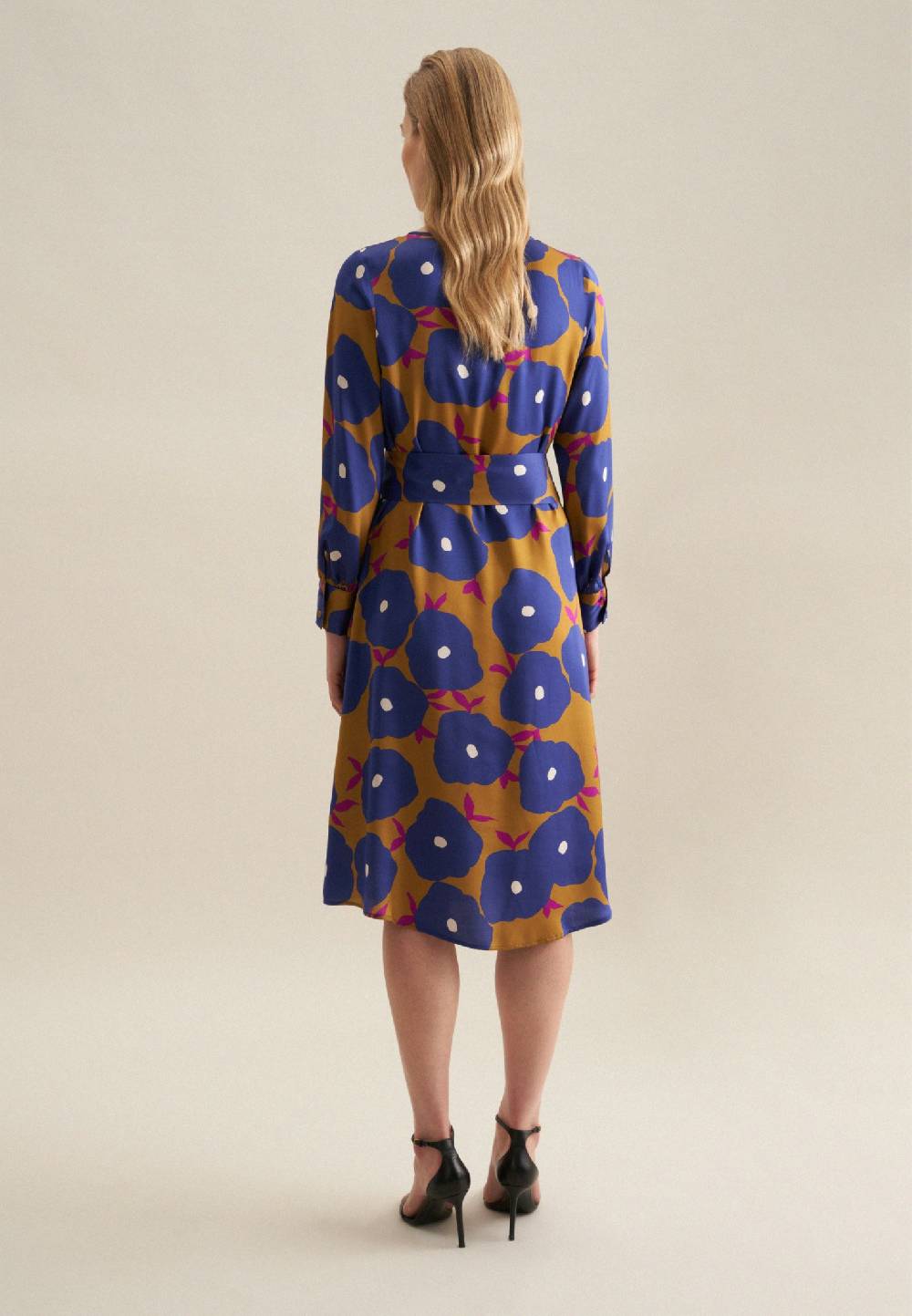 Studio Seidensticker Satin Midi Kleid