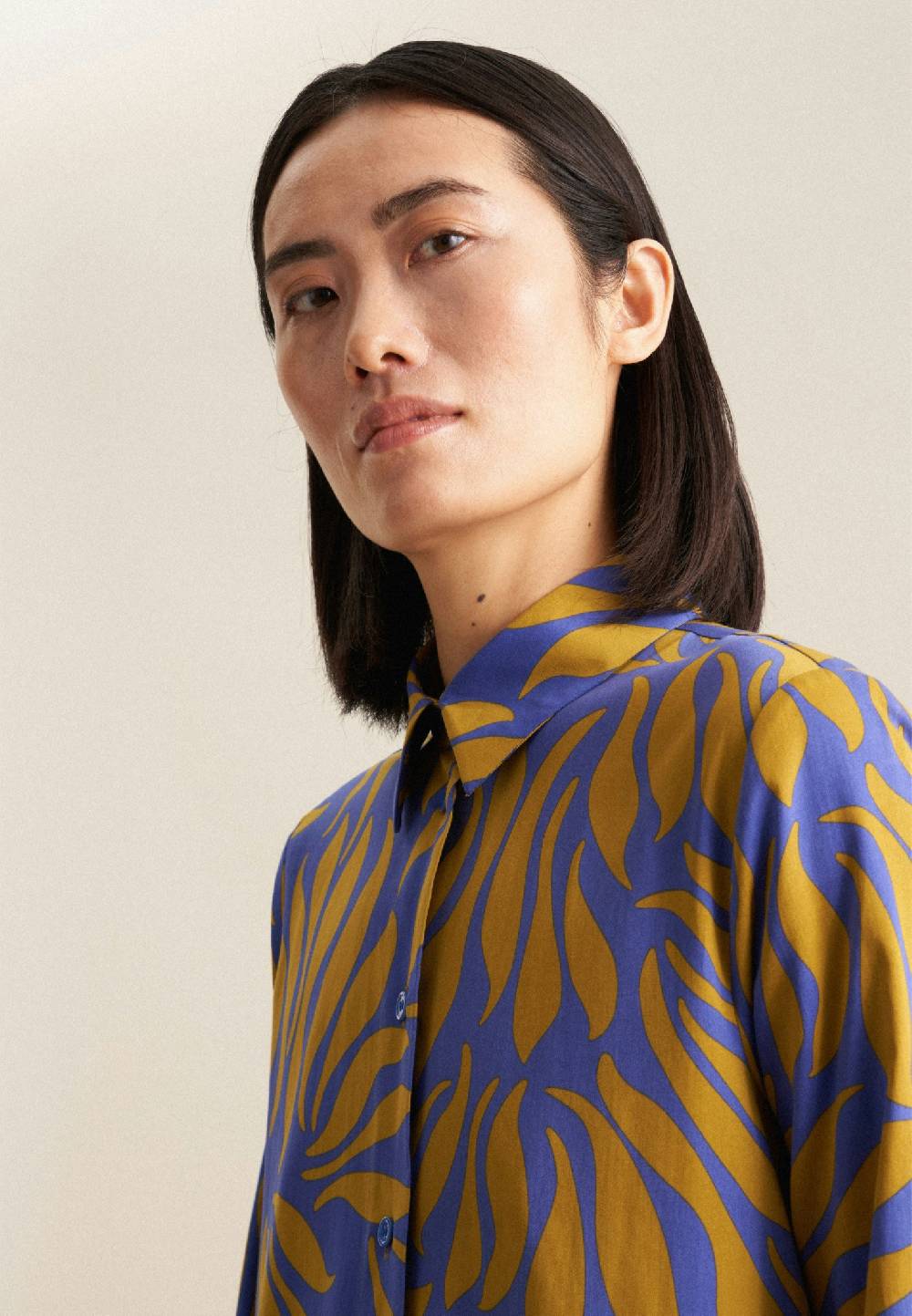 Studio Seidensticker Satin Midi Kleid