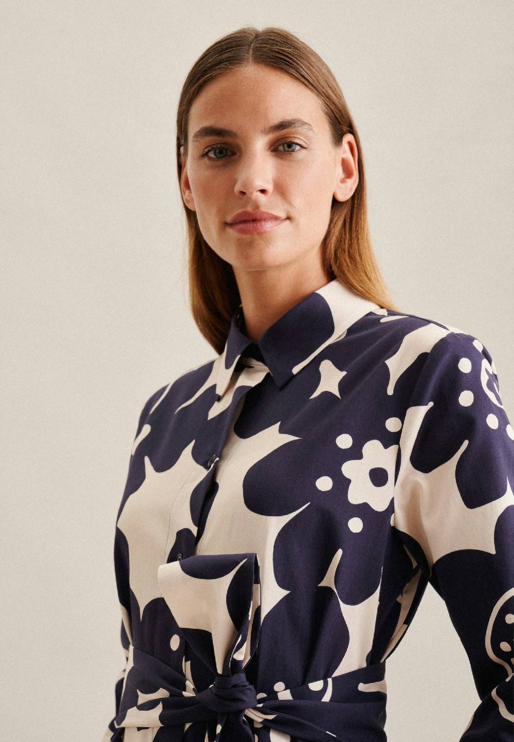 Studio Seidensticker Satin Midi Kleid