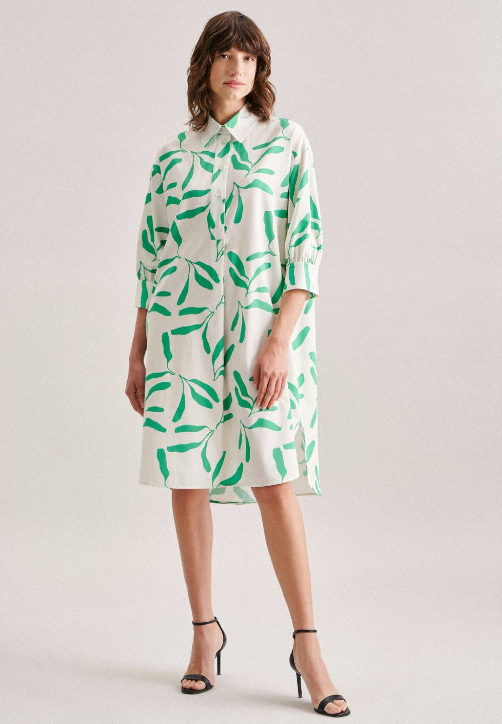 Studio Seidensticker Satin Midi Kleid