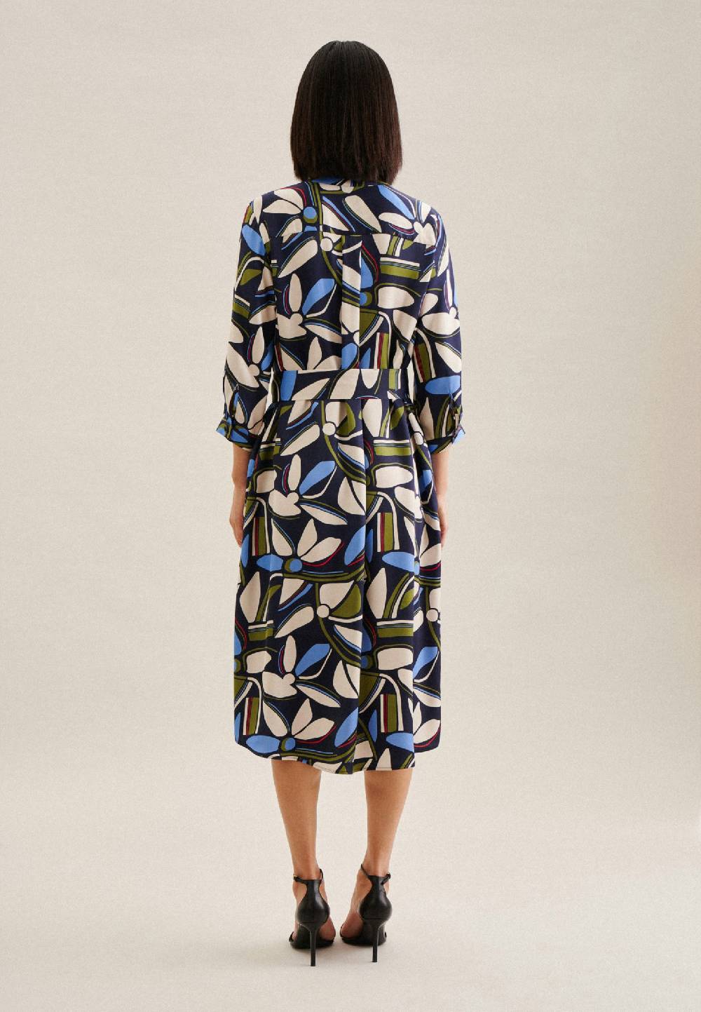 Studio Seidensticker Satin Midi Kleid