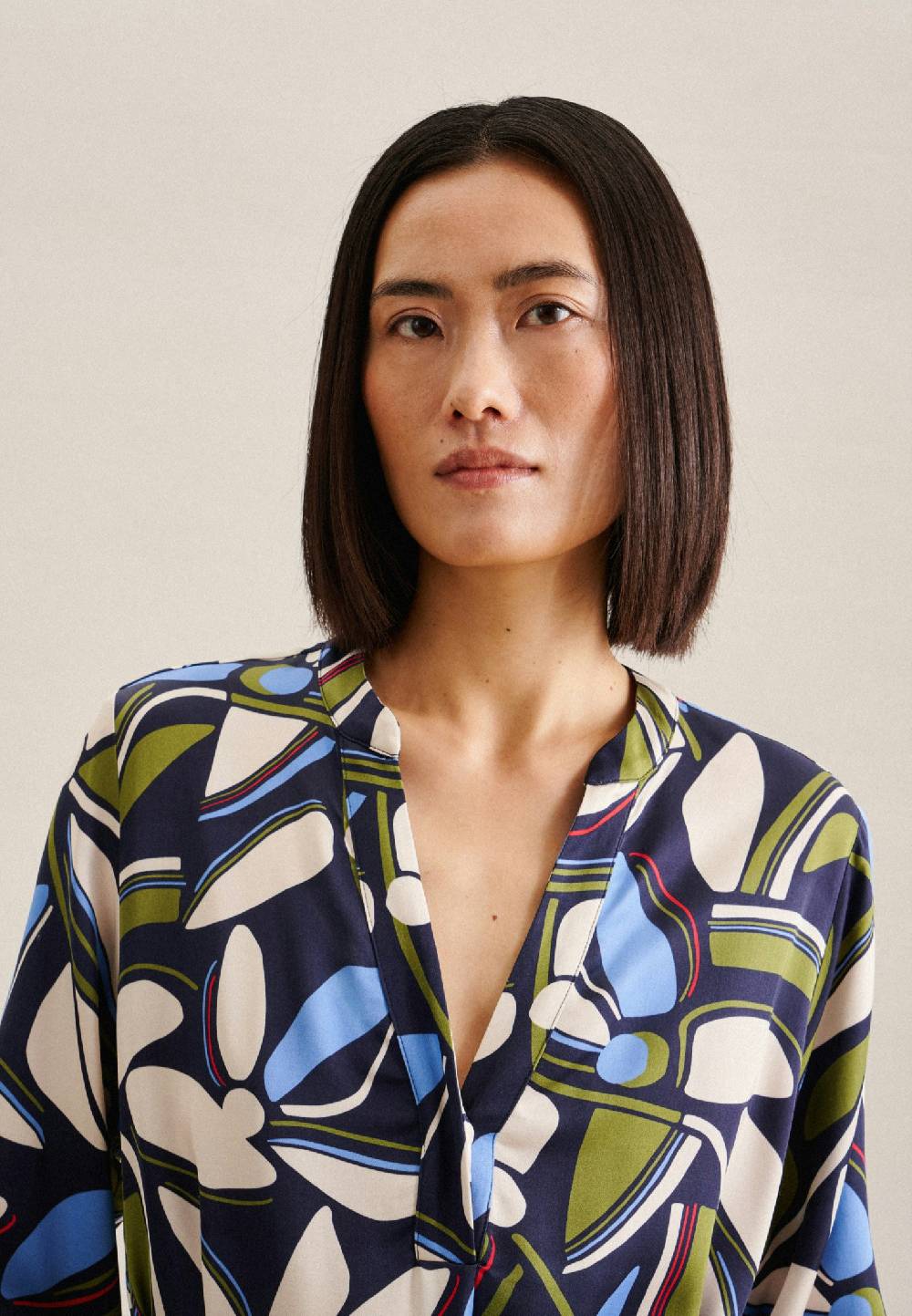 Studio Seidensticker Satin Midi Kleid