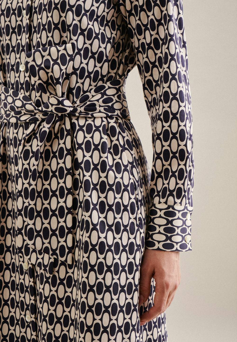 Studio Seidensticker Satin Midi Kleid