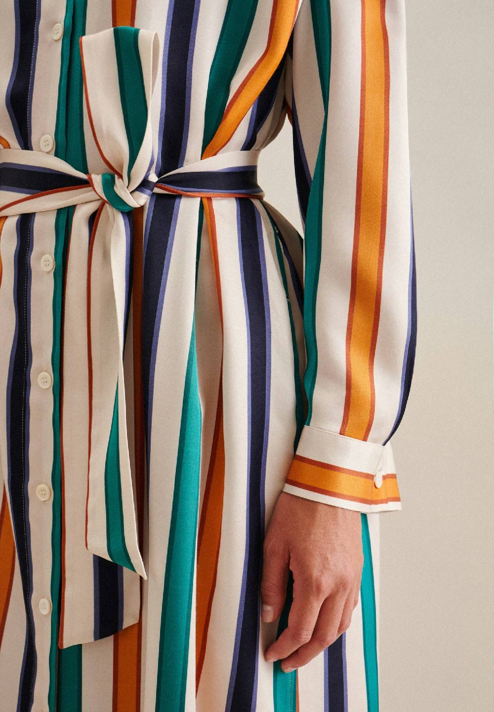 Studio Seidensticker Satin Midi Kleid