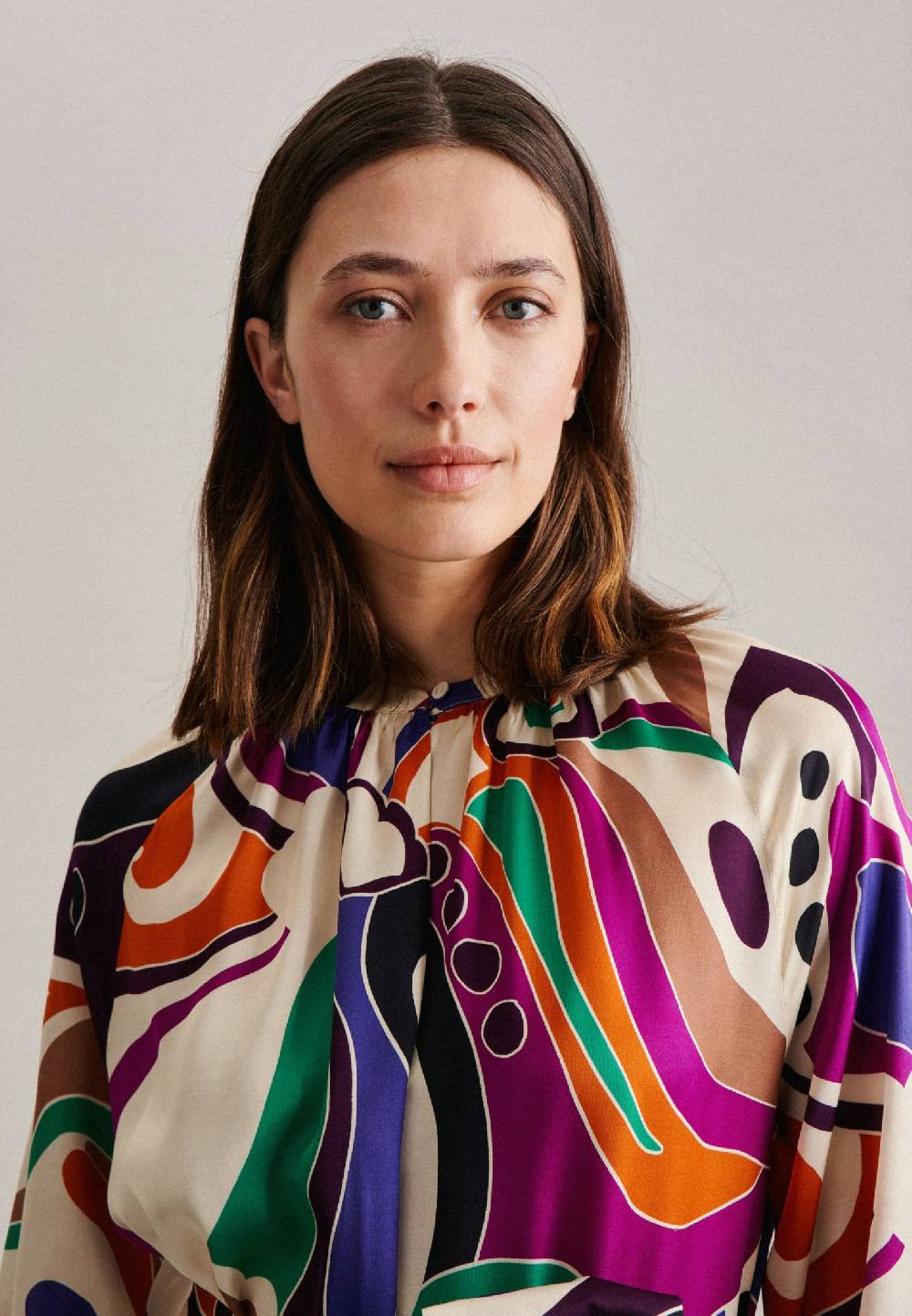 Studio Seidensticker Satin Midi Kleid