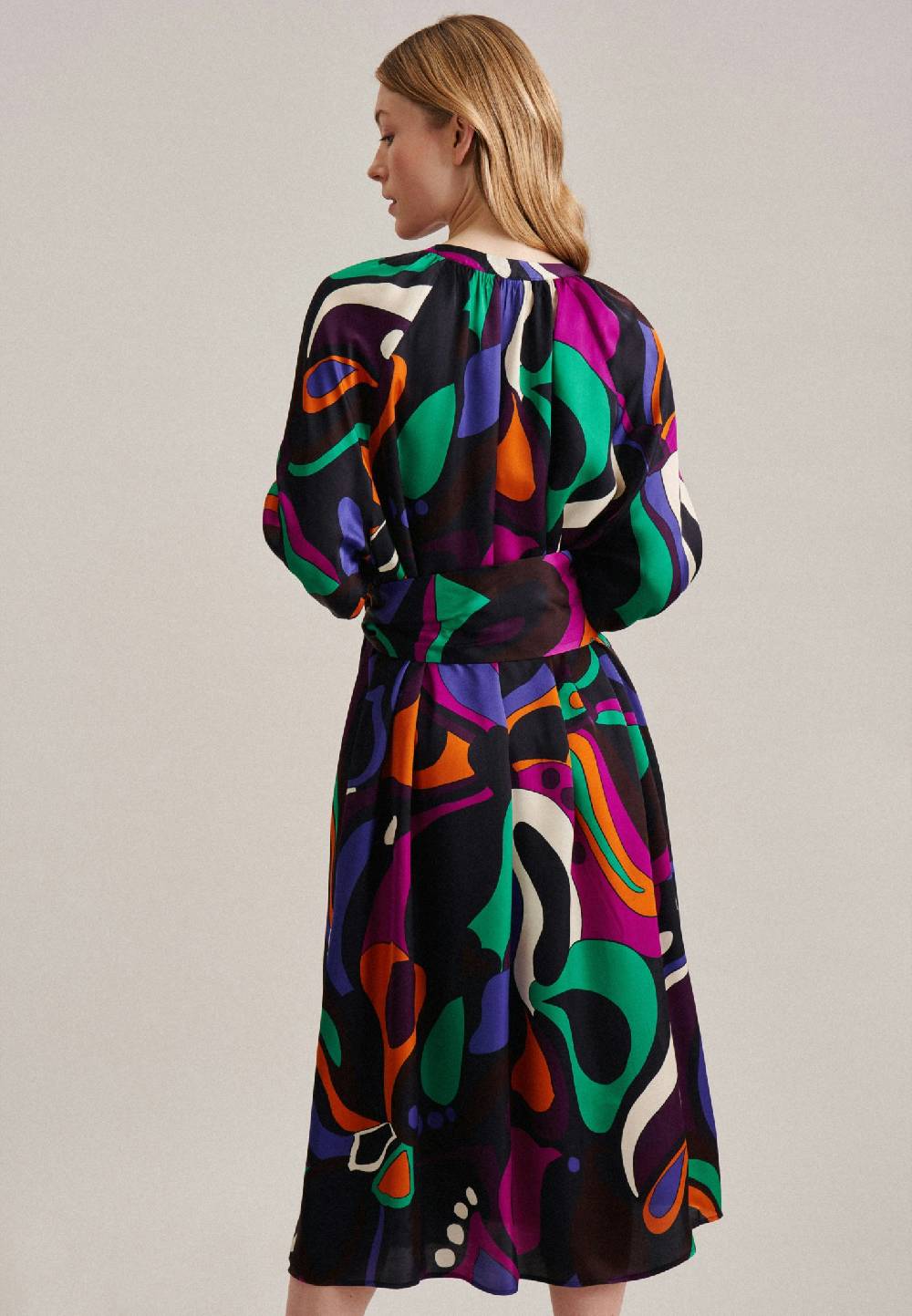 Studio Seidensticker Satin Midi Kleid