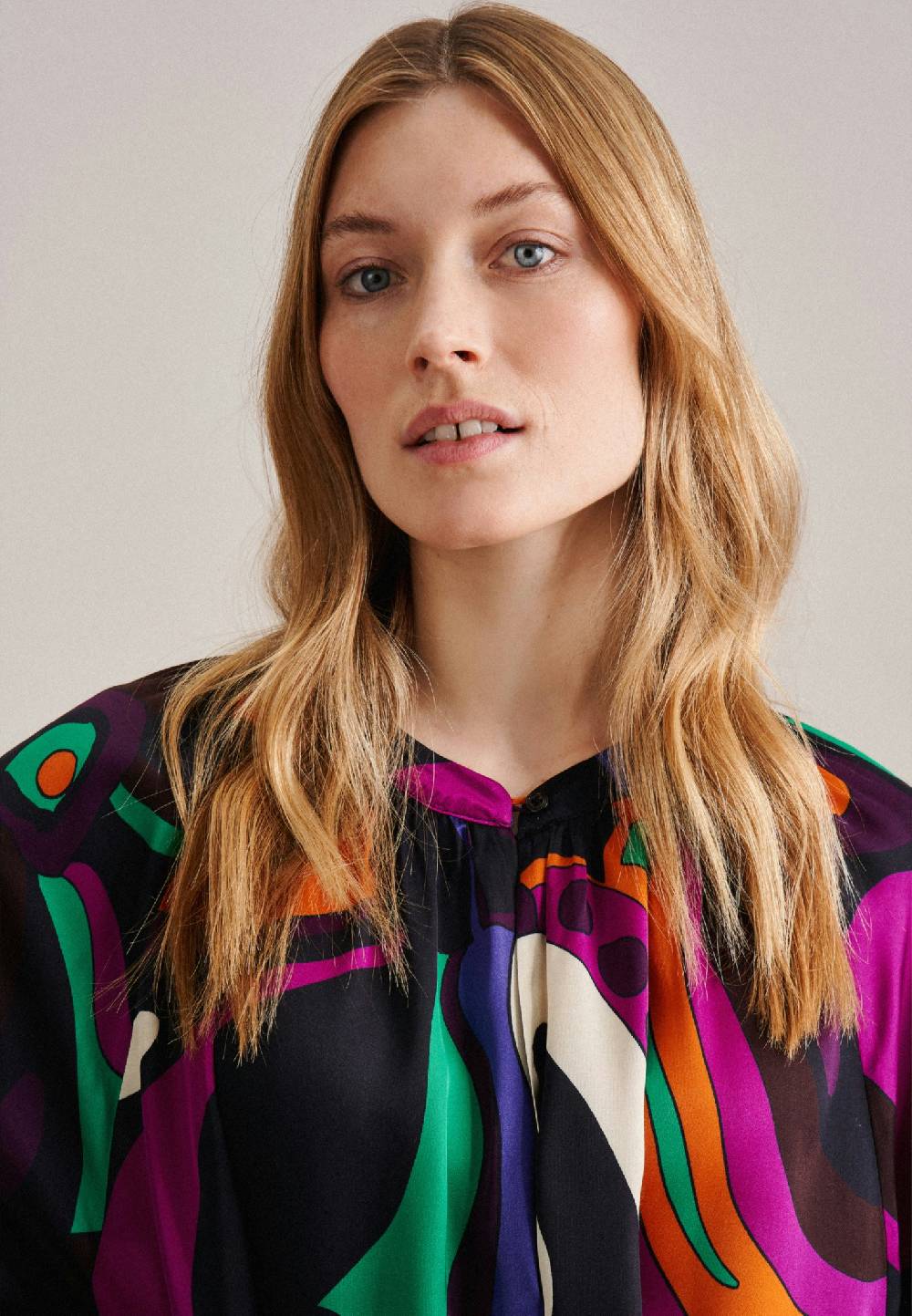 Studio Seidensticker Satin Midi Kleid