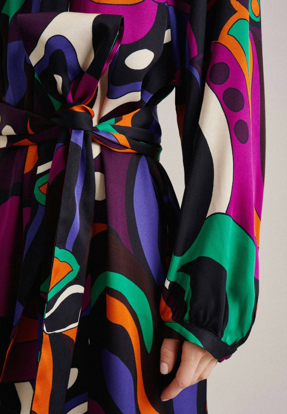 Studio Seidensticker Satin Midi Kleid