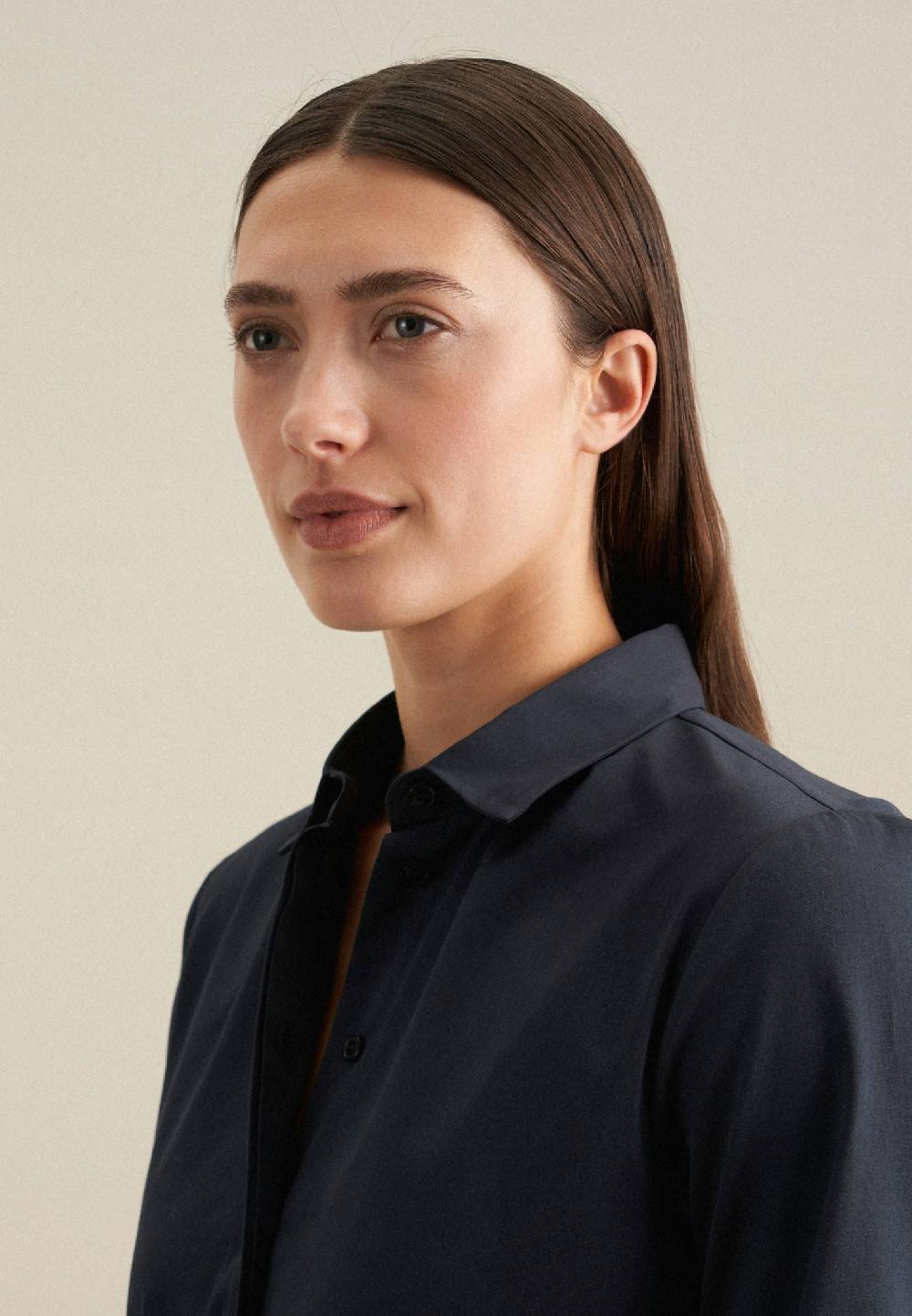 Studio Seidensticker Satin Midi Kleid