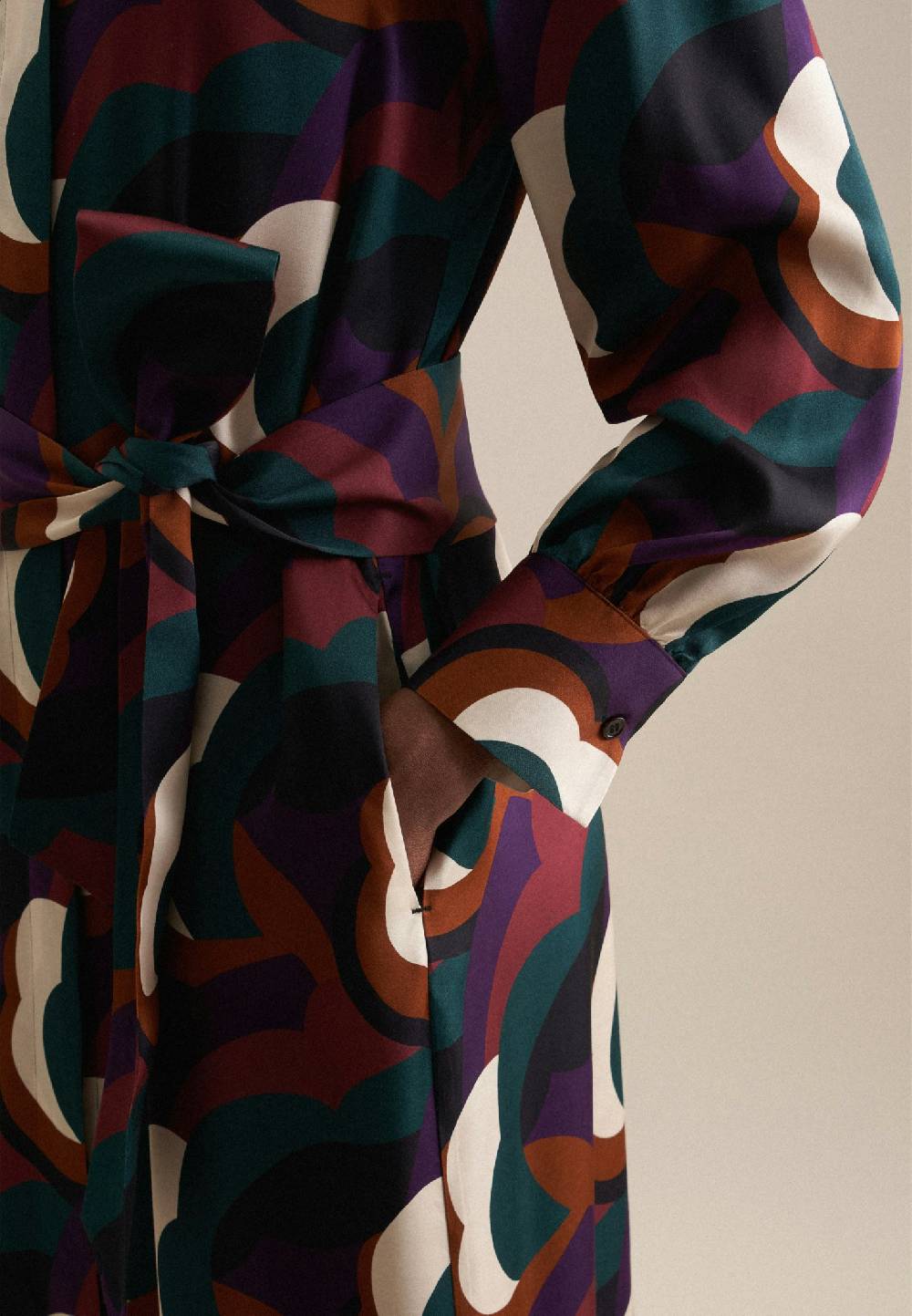 Studio Seidensticker Satin Midi Kleid