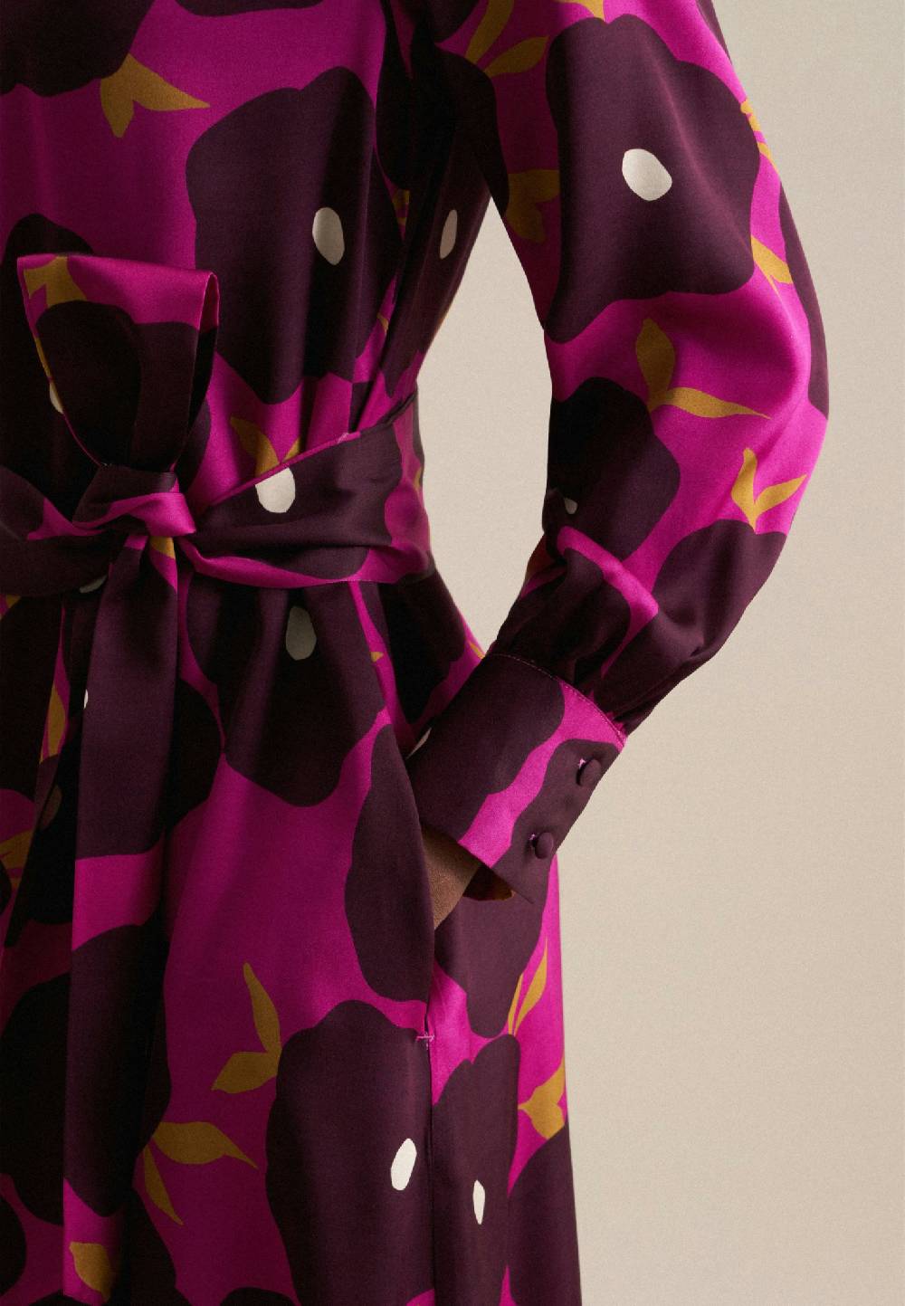 Studio Seidensticker Satin Midi Kleid