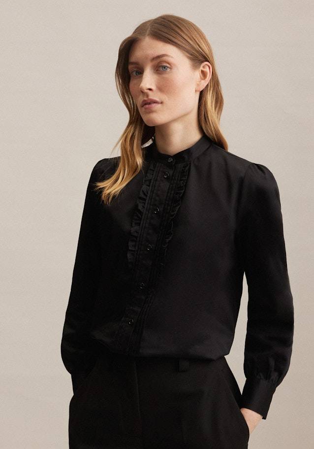Studio Seidensticker Satin Stehkragenbluse