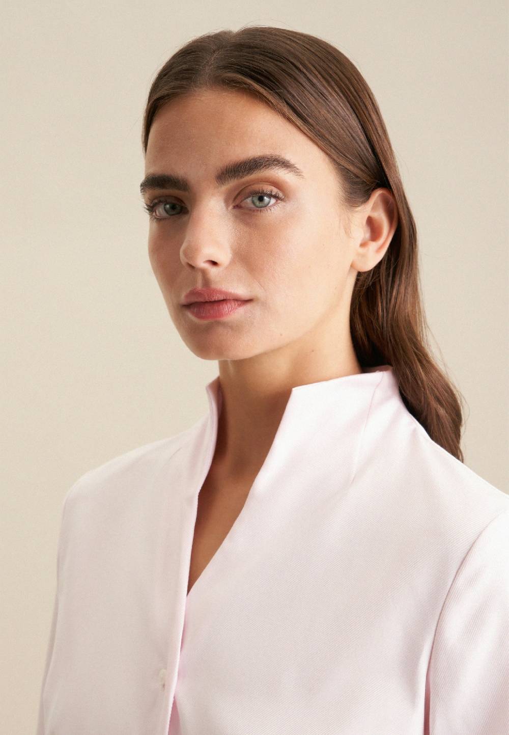 Studio Seidensticker Twill Kelchkragenbluse