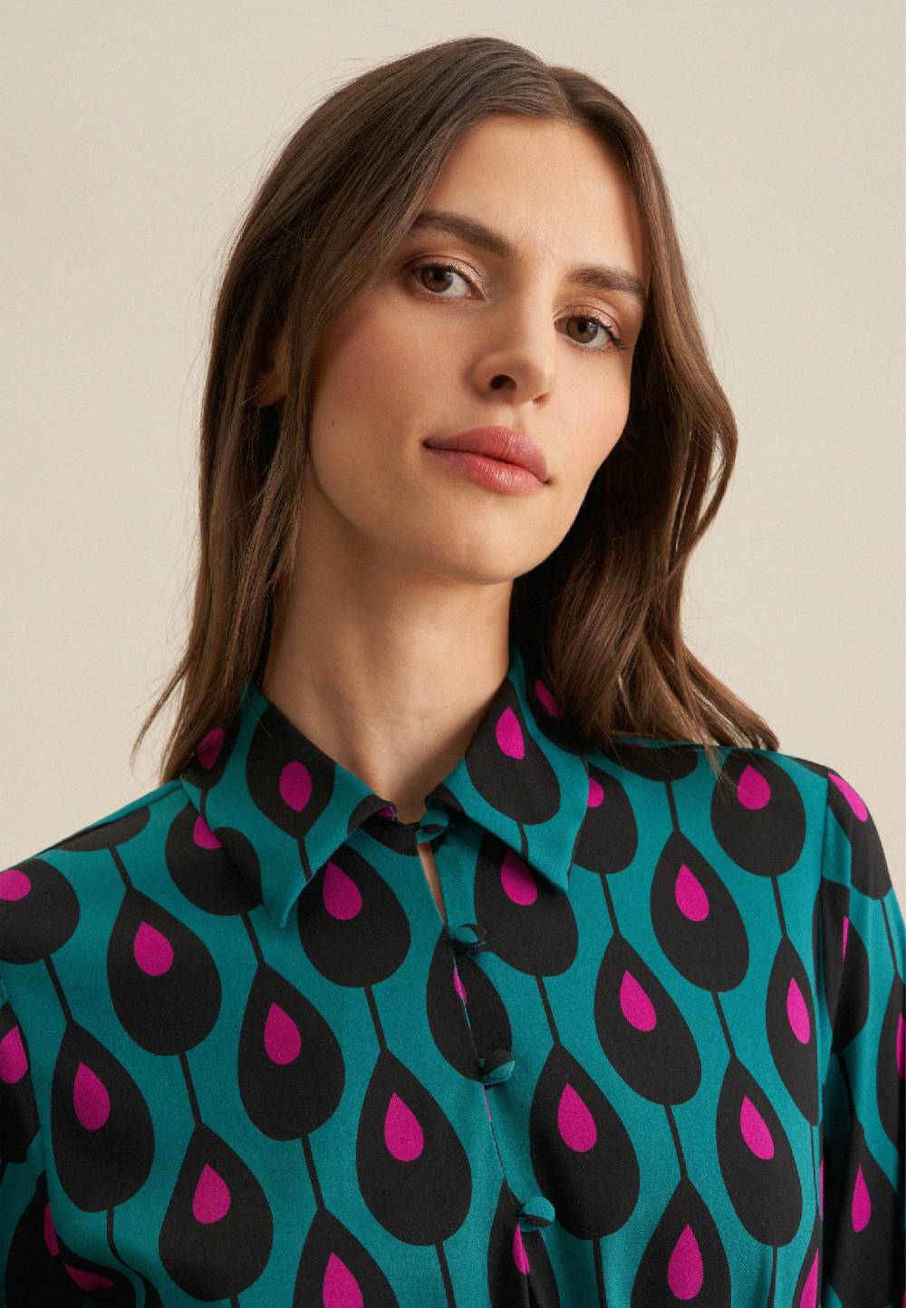 Studio Seidensticker Twill Midi Kleid