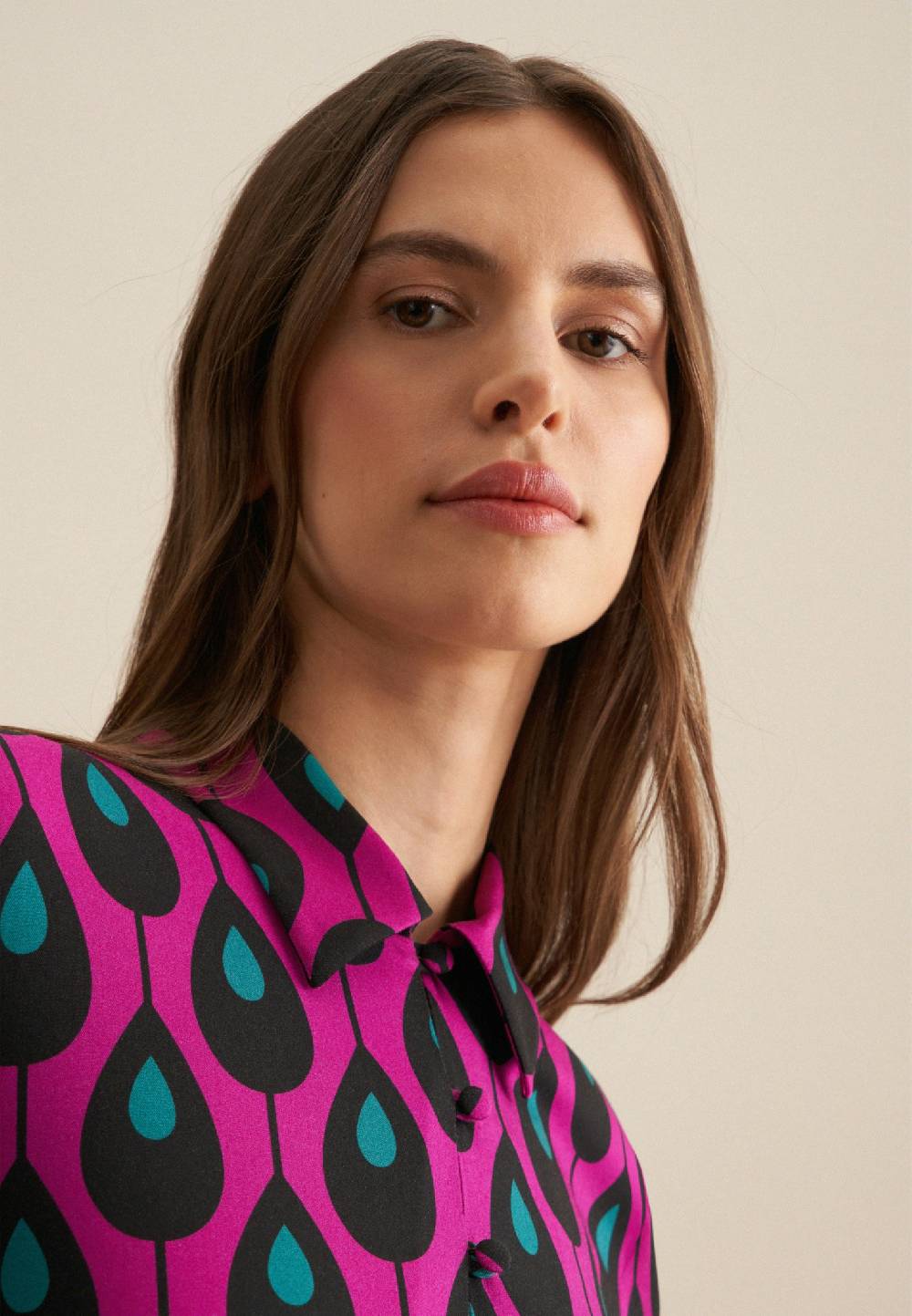 Studio Seidensticker Twill Midi Kleid