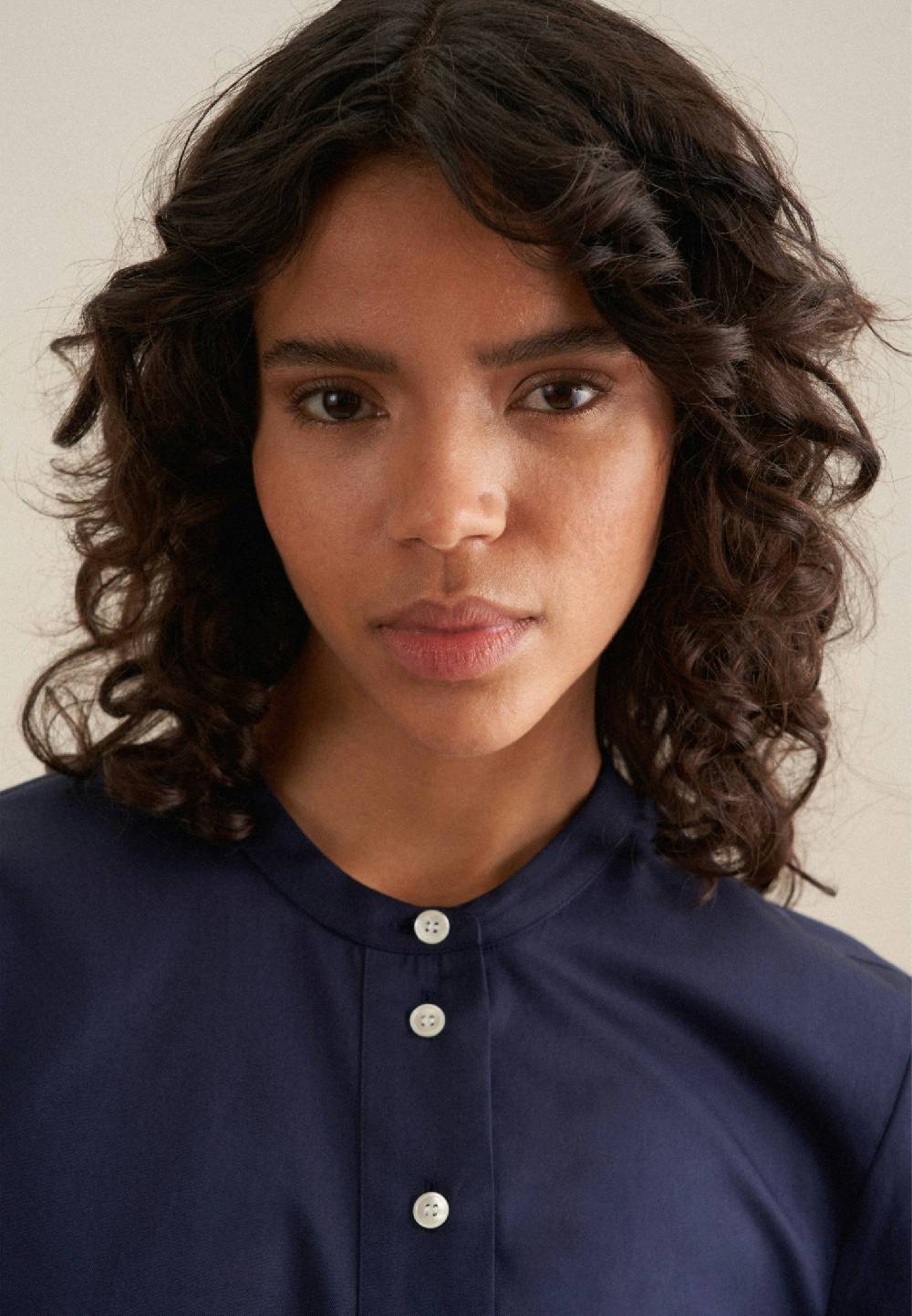 Studio Seidensticker Twill Stehkragenbluse