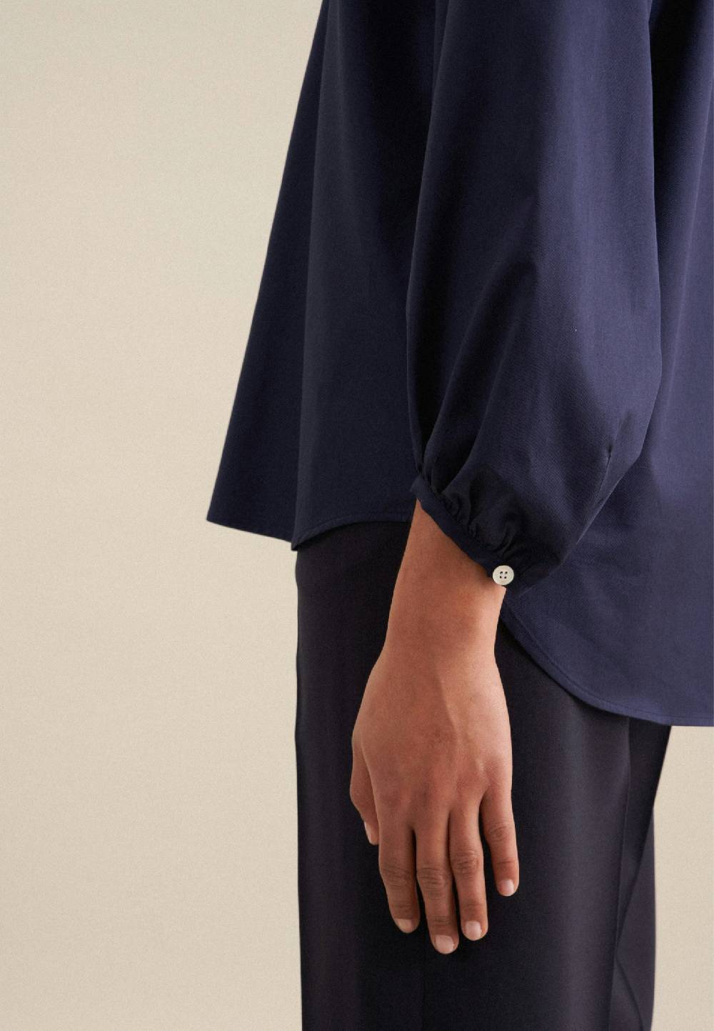 Studio Seidensticker Twill Stehkragenbluse