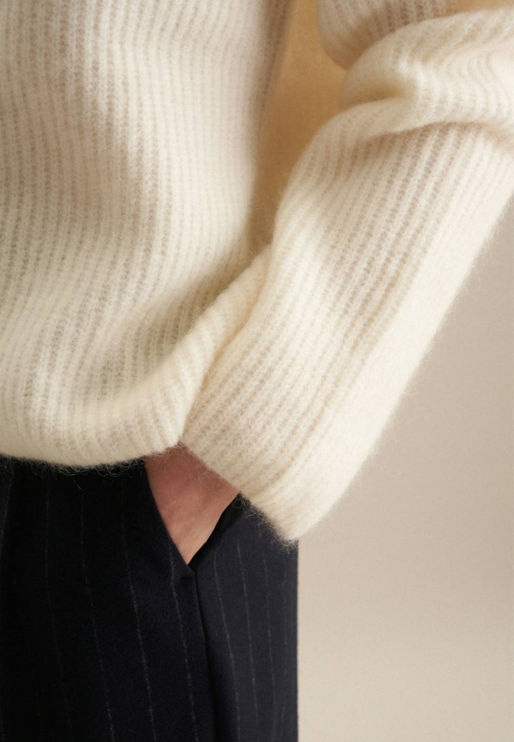 Studio Seidensticker V-Neck Strick-Jacke Oversized