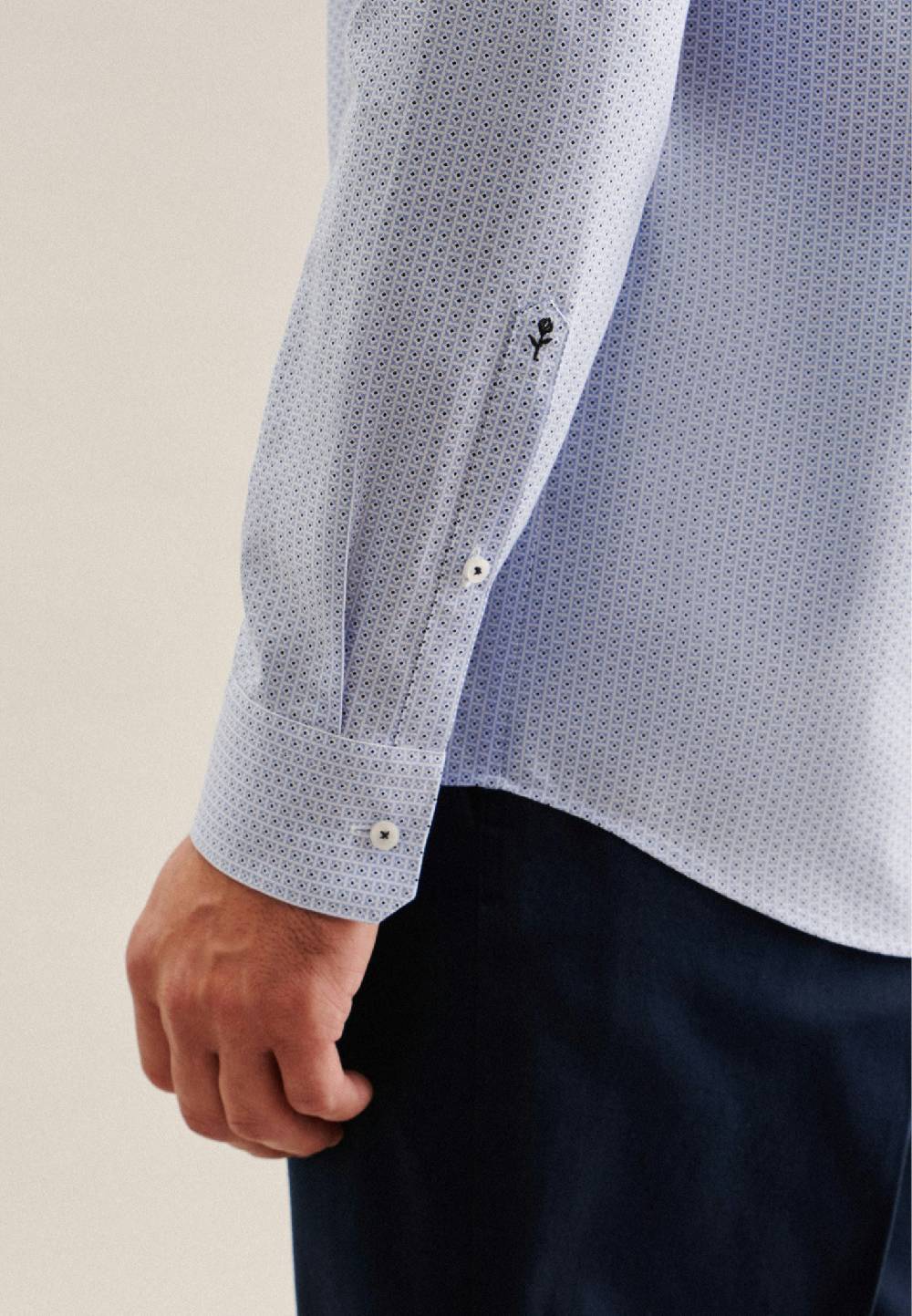 Studio Seidensticker Twill Business Hemd In Regular Mit Covered-Button-Down-Kragen