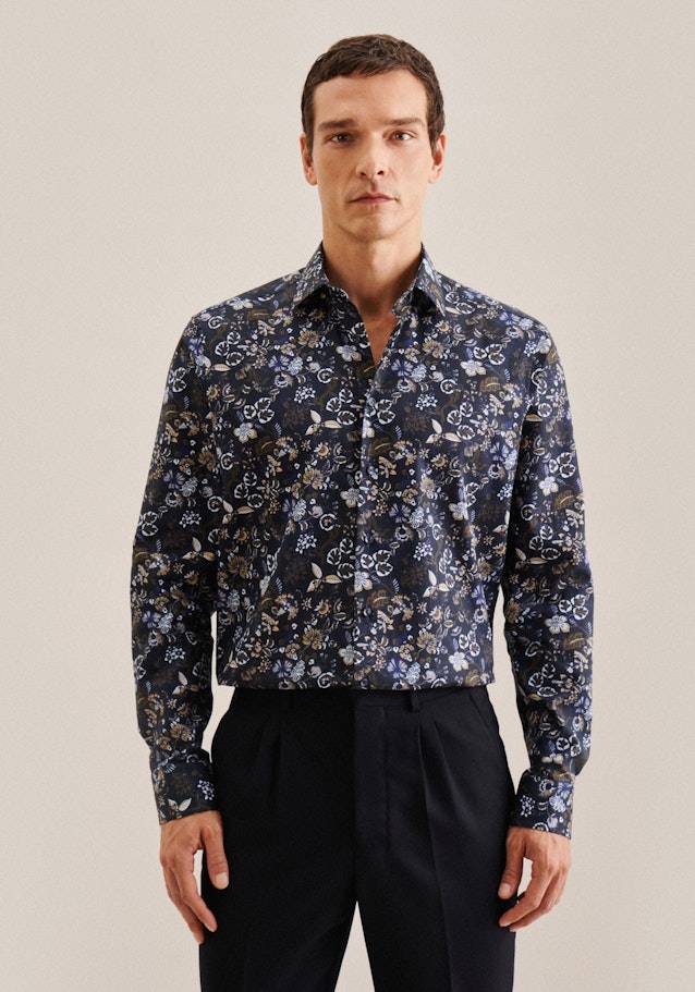 Studio Seidensticker Twill Business Hemd in Regular mit Kentkragen