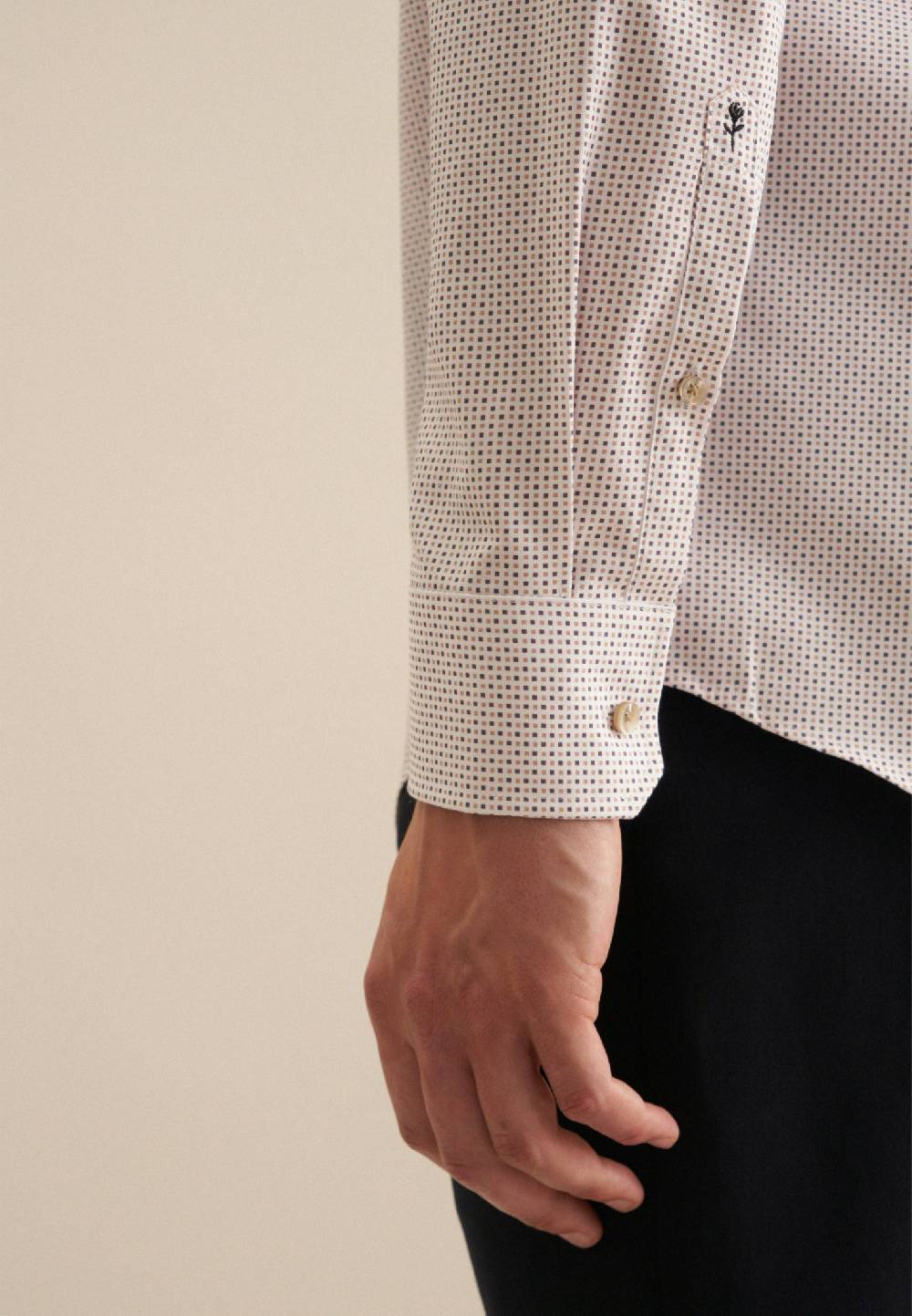 Studio Seidensticker Twill Business Hemd In Regular Mit Kentkragen