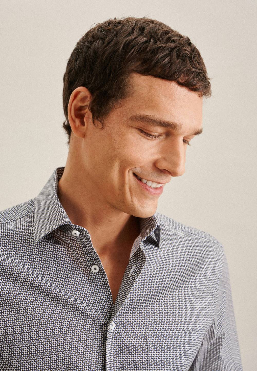 Studio Seidensticker Twill Business Hemd In Regular Mit Kentkragen