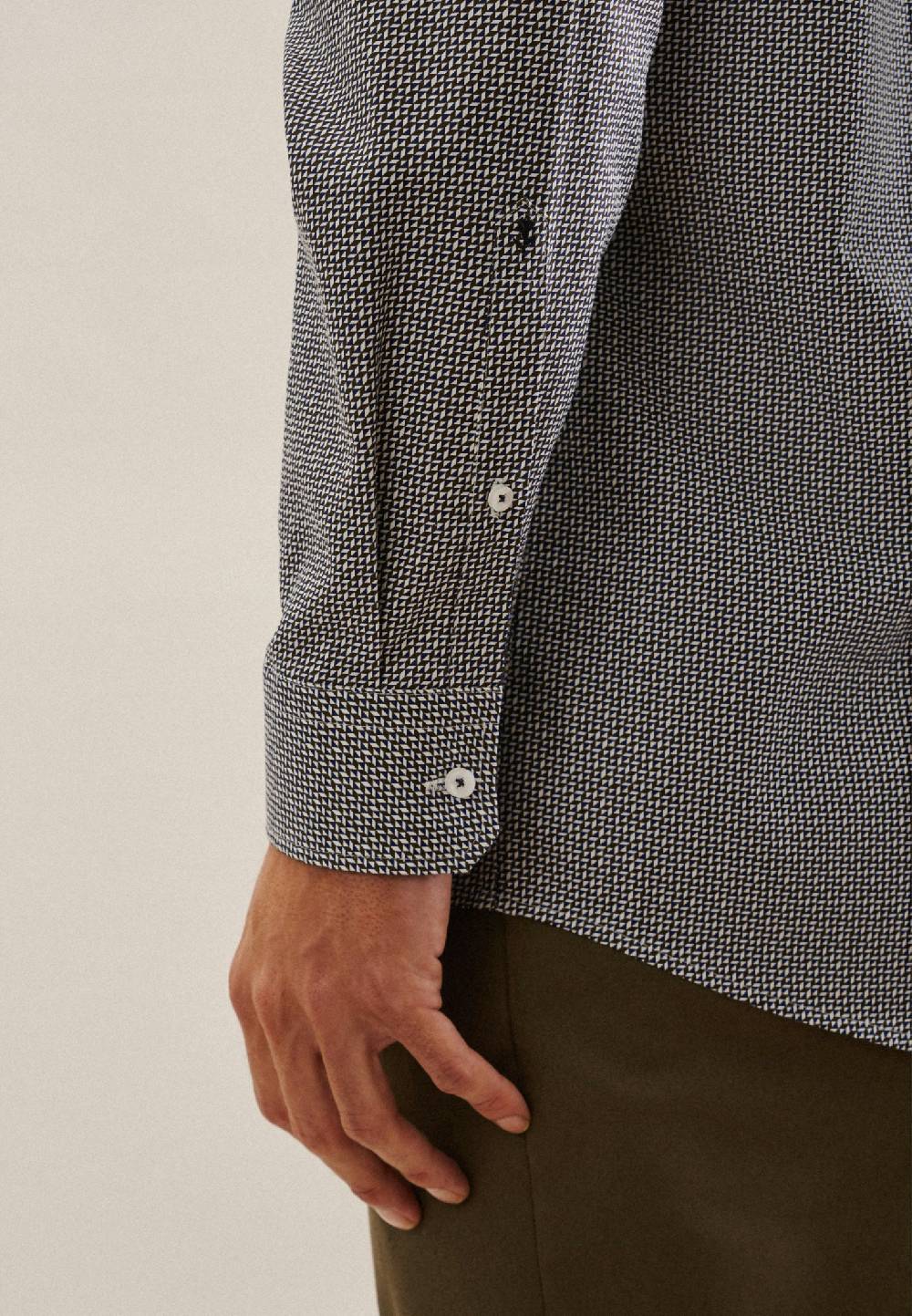 Studio Seidensticker Twill Business Hemd In Regular Mit Kentkragen