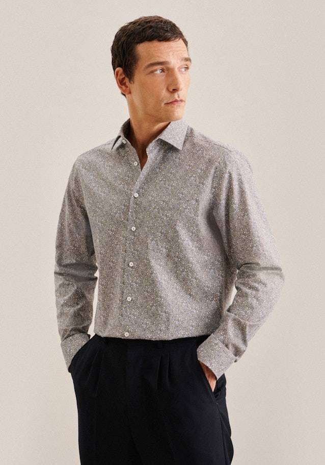 Studio Seidensticker Twill Business Hemd in Regular mit Kentkragen