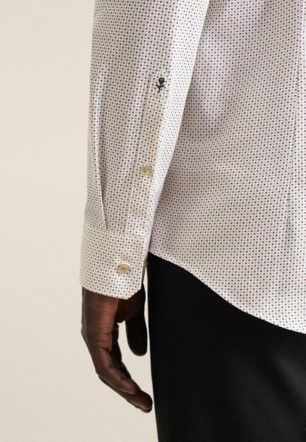 Studio Seidensticker Twill Business Hemd In Shaped Mit 01