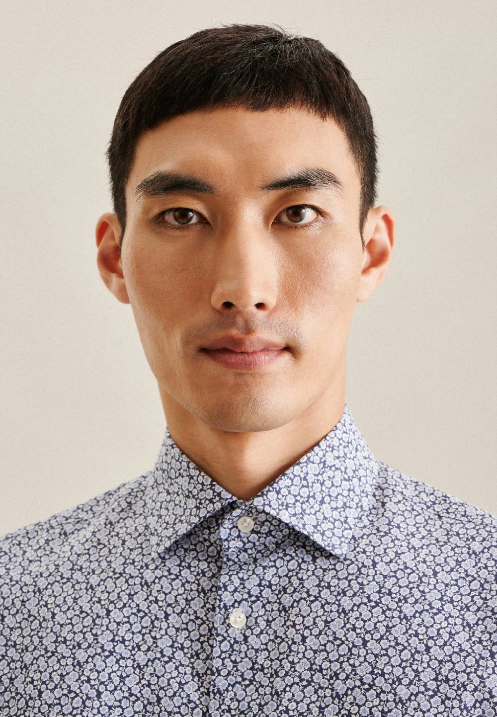 Studio Seidensticker Twill Business Hemd In Shaped Mit Kentkragen