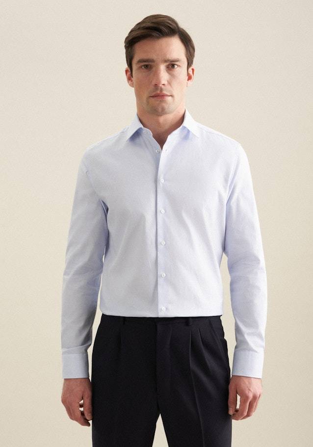 Studio Seidensticker Twill Business Hemd in Shaped mit Kentkragen