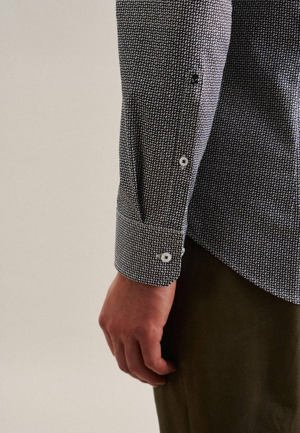 Studio Seidensticker Twill Business Hemd In Slim Mit Kentkragen