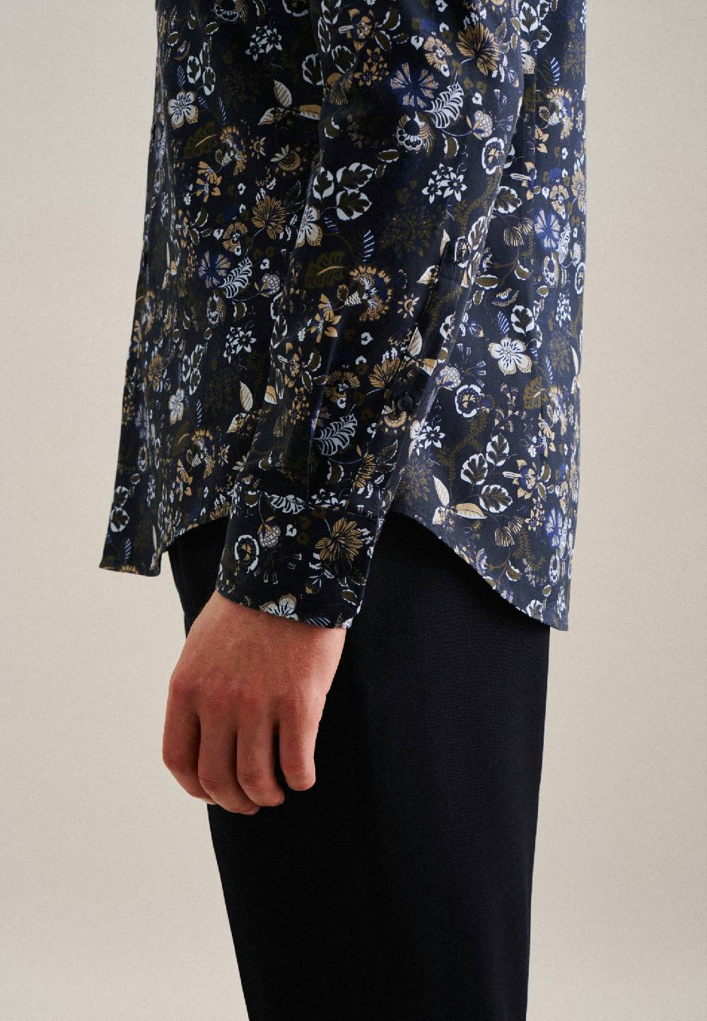 Studio Seidensticker Twill Business Hemd In Slim Mit Kentkragen