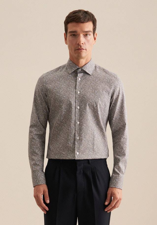 Studio Seidensticker Twill Business Hemd in Slim mit Kentkragen