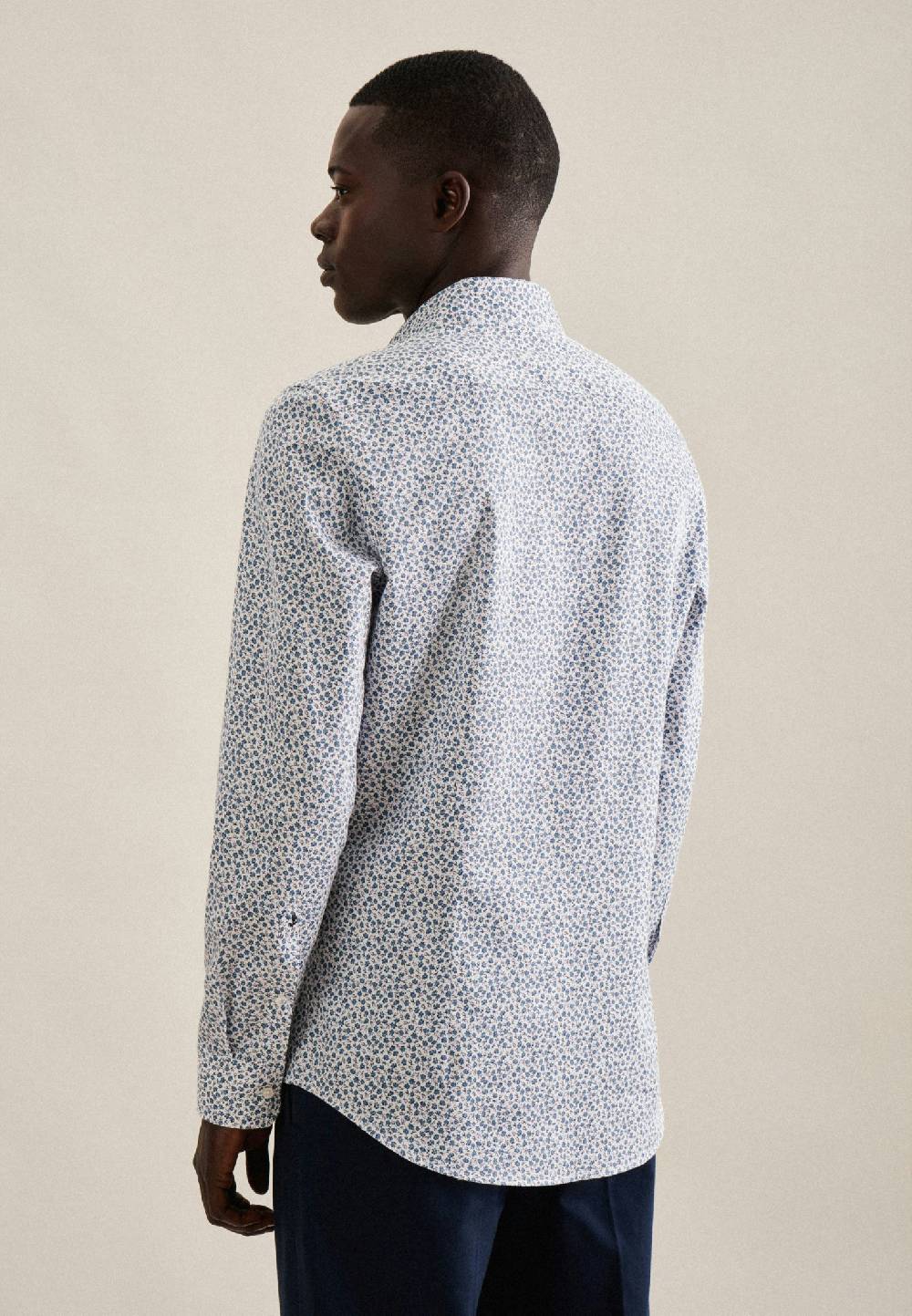 Studio Seidensticker Twill Business Hemd In Slim Mit Kentkragen