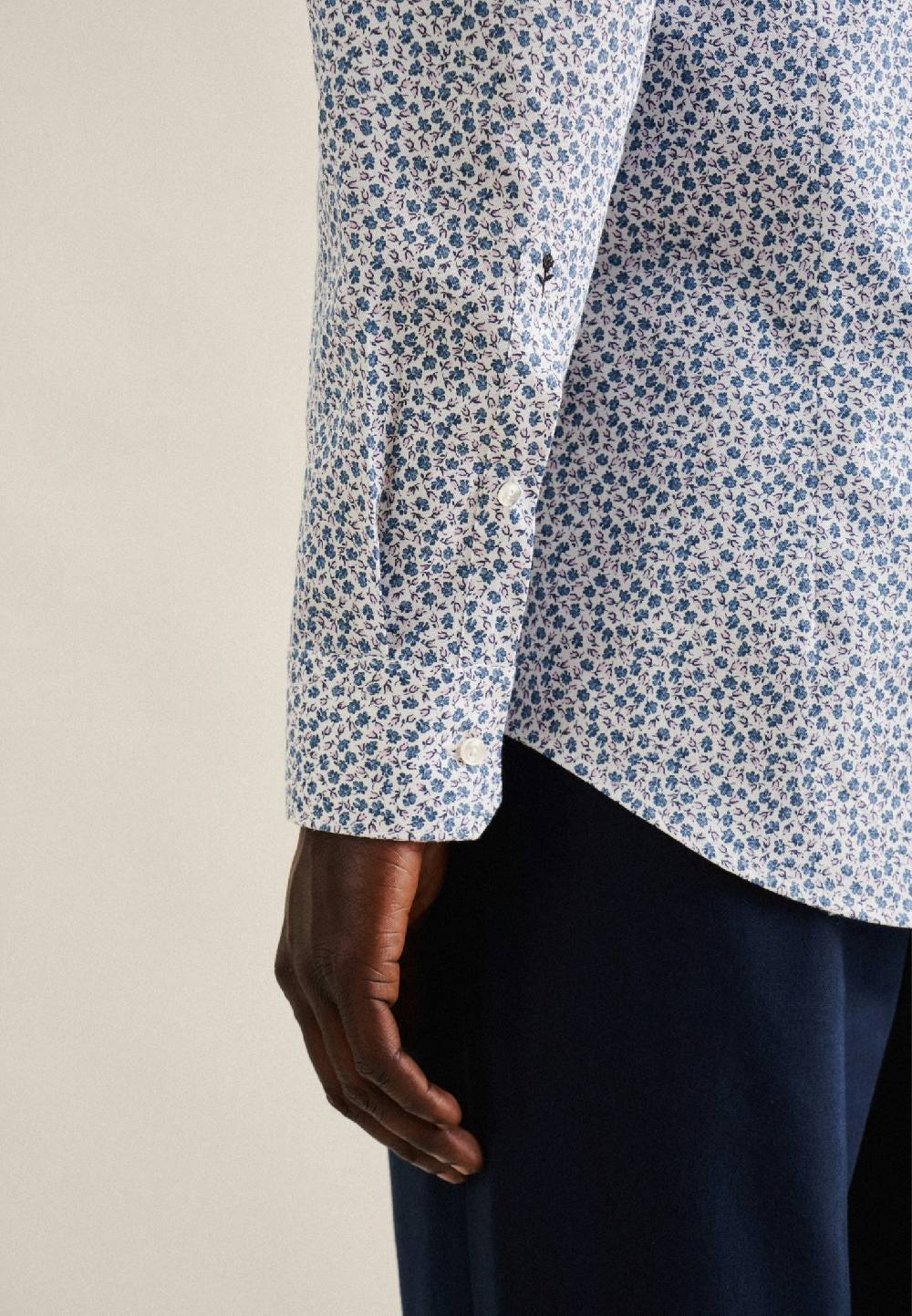 Studio Seidensticker Twill Business Hemd In Slim Mit Kentkragen