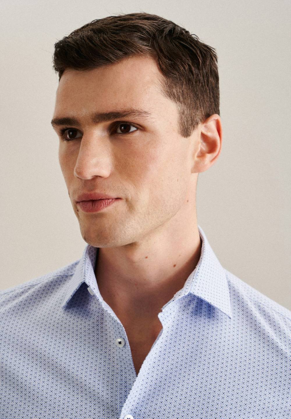 Studio Seidensticker Twill Business Hemd In X-Slim Mit Kentkragen